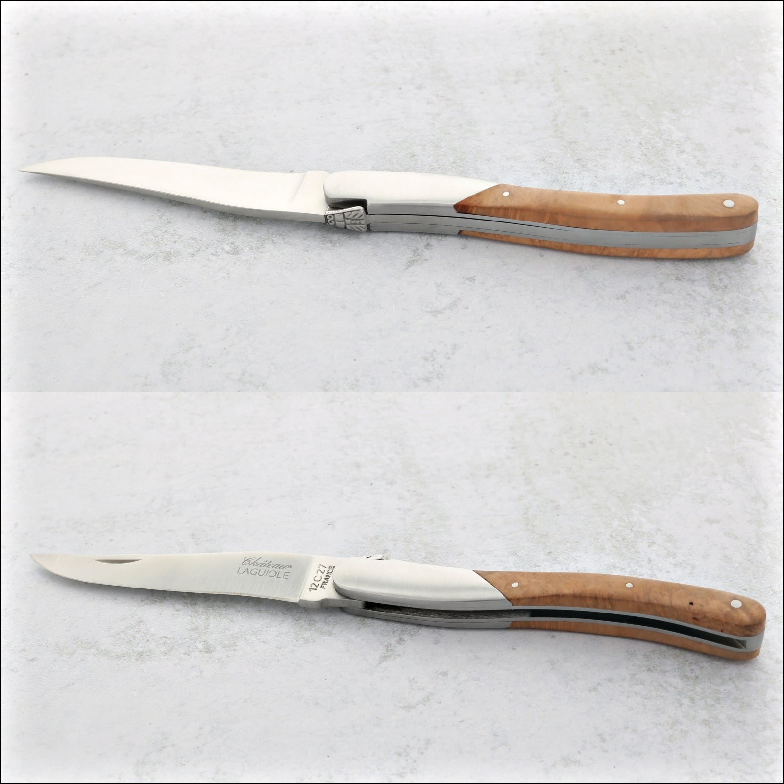 Chateau Laguiole Grand Cru Pocket Knife Briarwood