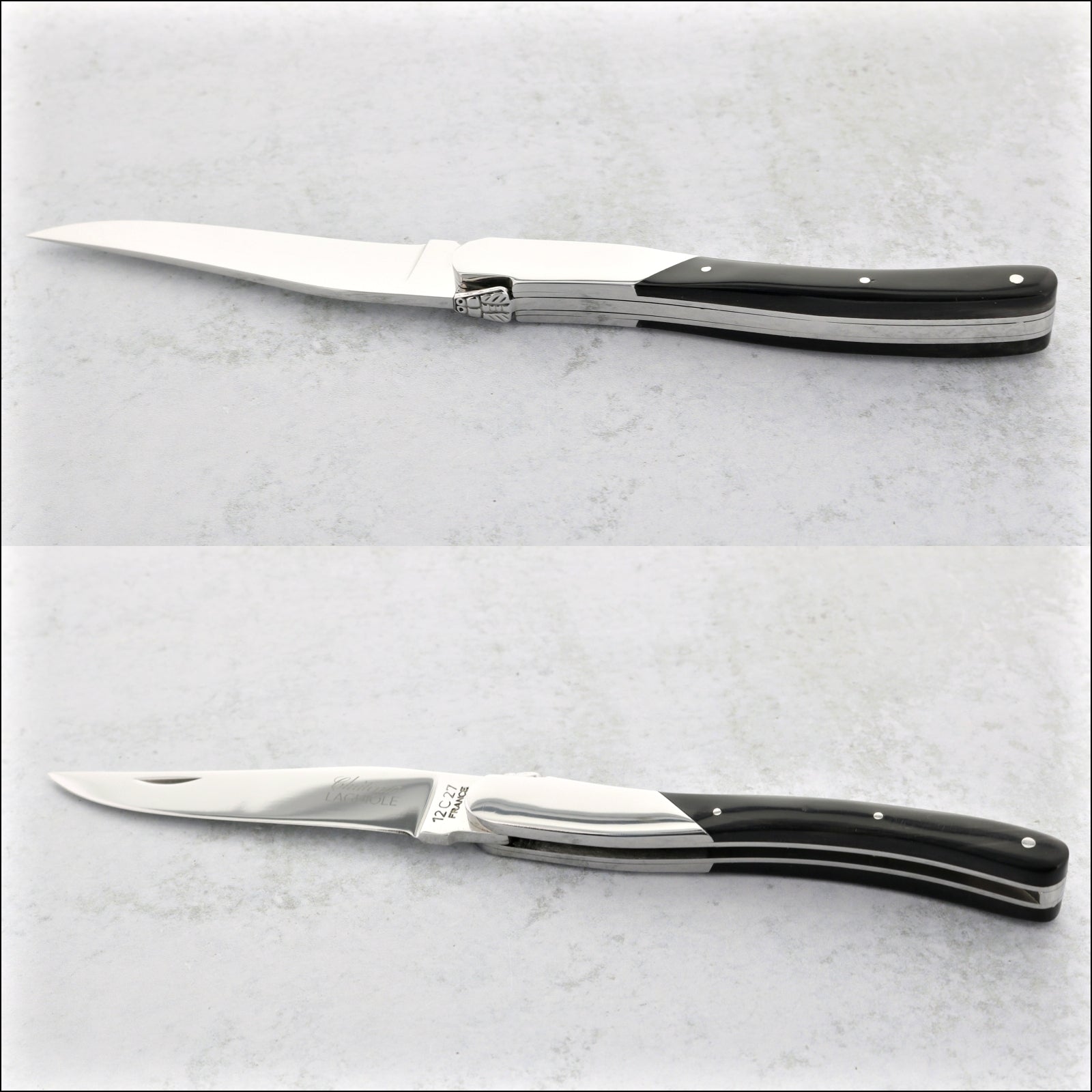 Chateau Laguiole Grand Cru Pocket Knife Dark Horn Tip
