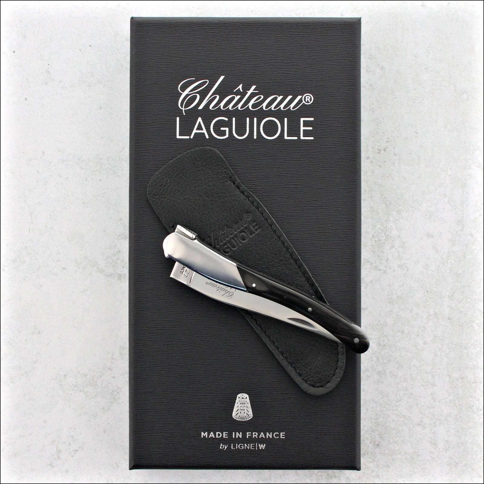 Chateau Laguiole Grand Cru Pocket Knife Dark Horn Tip