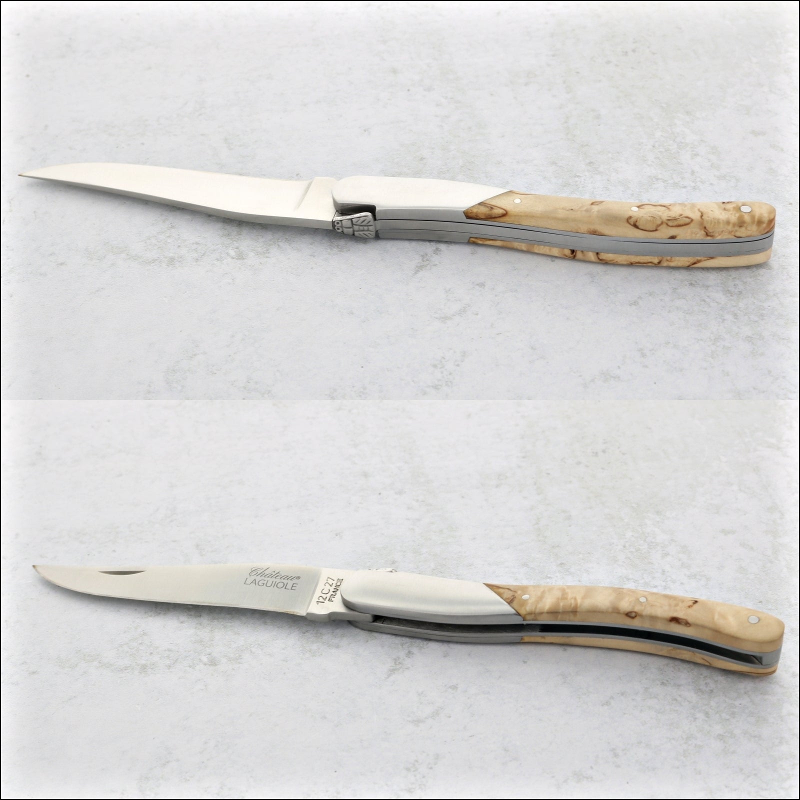 Chateau Laguiole Grand Cru Pocket Knife Karelian Birch