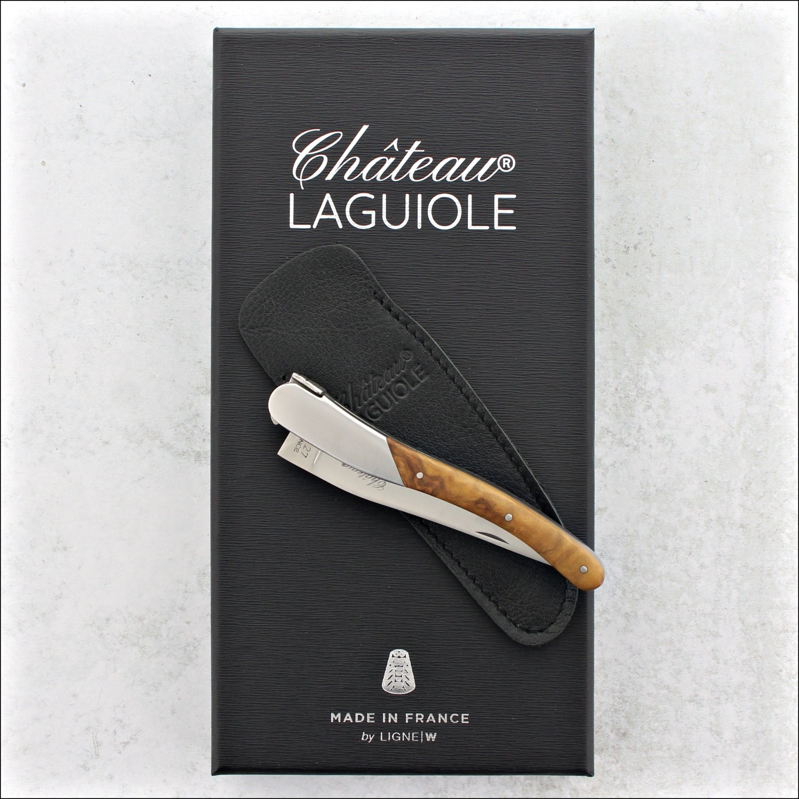 Chateau Laguiole Grand Cru Pocket Knife Olive Wood