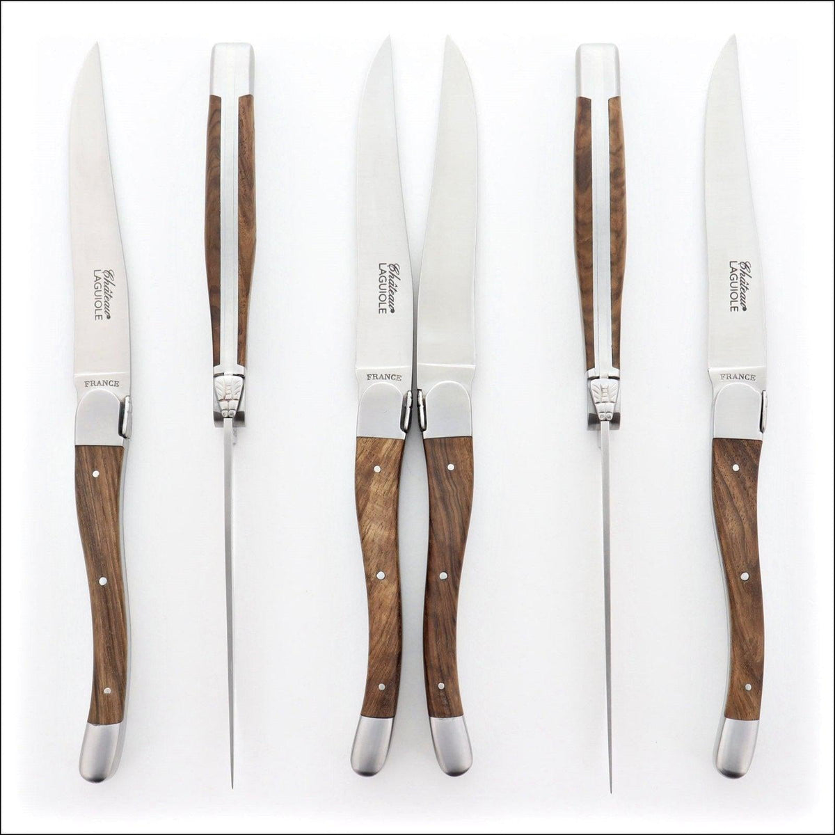 Chateau Laguiole Steak Knives Walnut - Set of 6