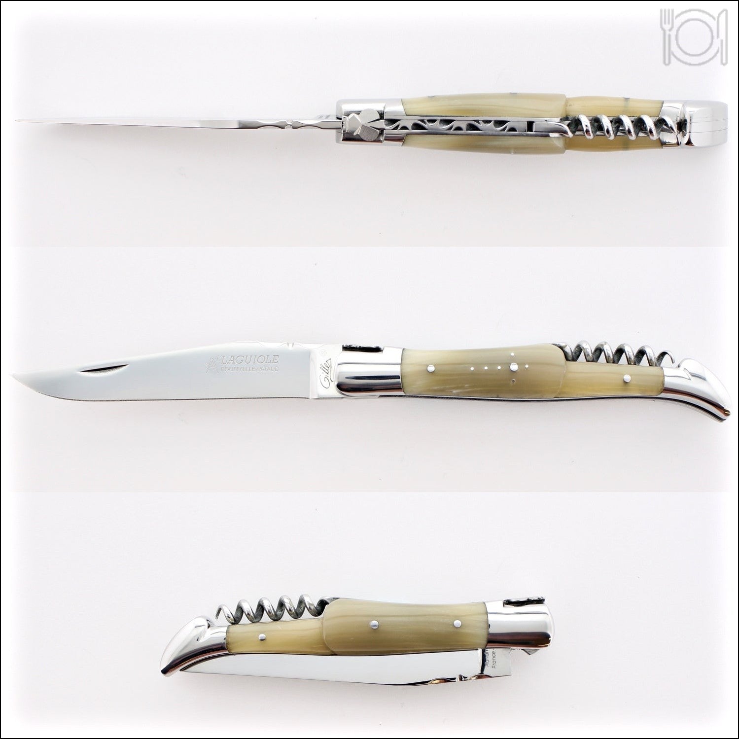 Classic Laguiole Corkscrew Knife Horn Tip Handle