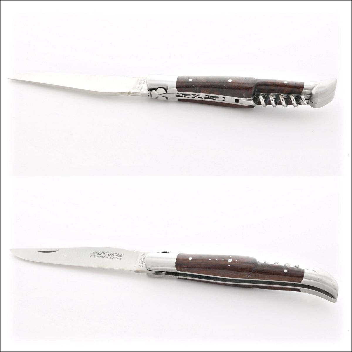 Classic Laguiole Corkscrew Knife Ironwood Handle