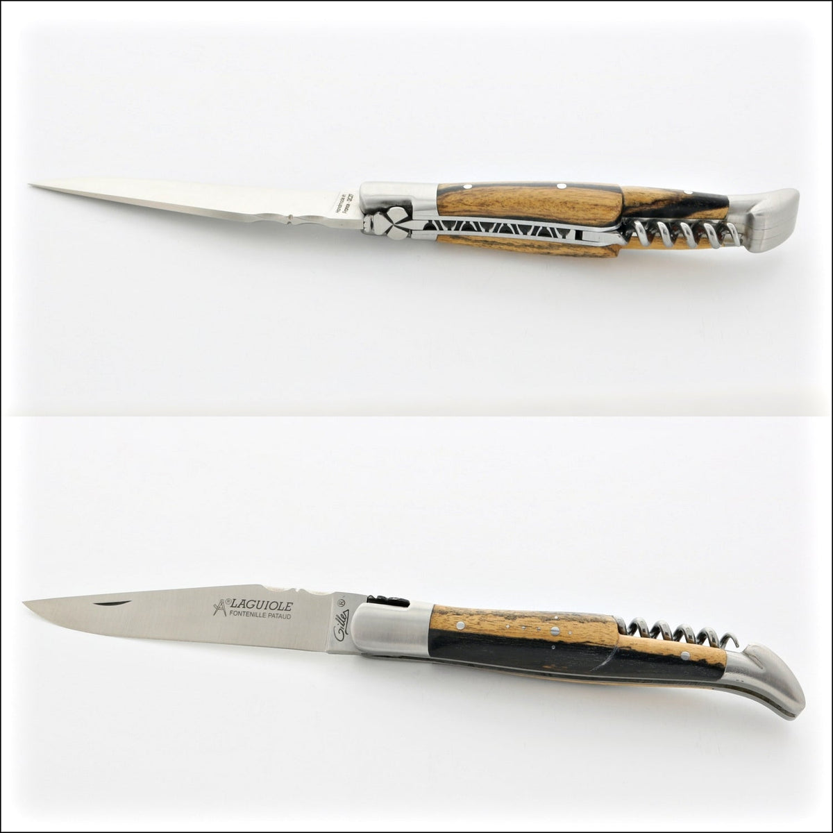 Classic Laguiole Corkscrew Knife Royal Ebony Handle