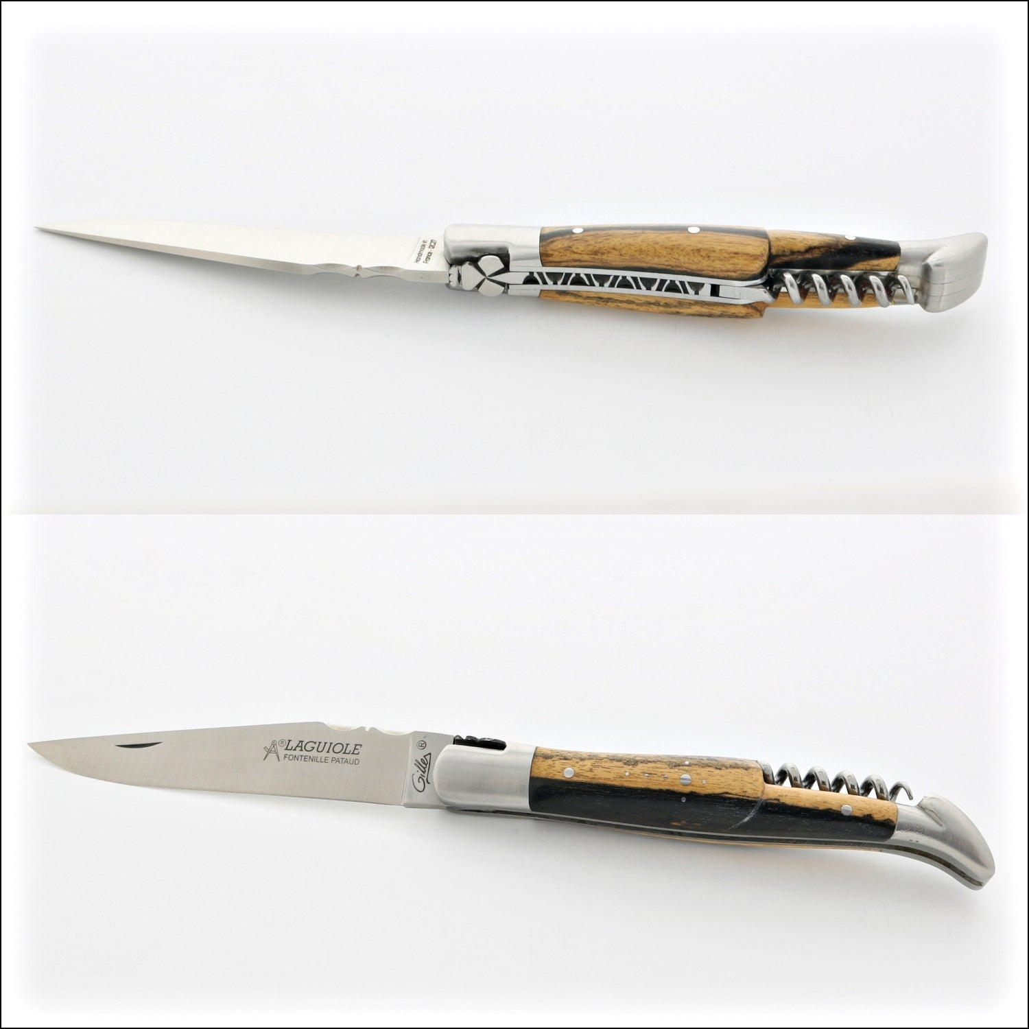 Classic Laguiole Corkscrew Knife Royal Ebony Handle