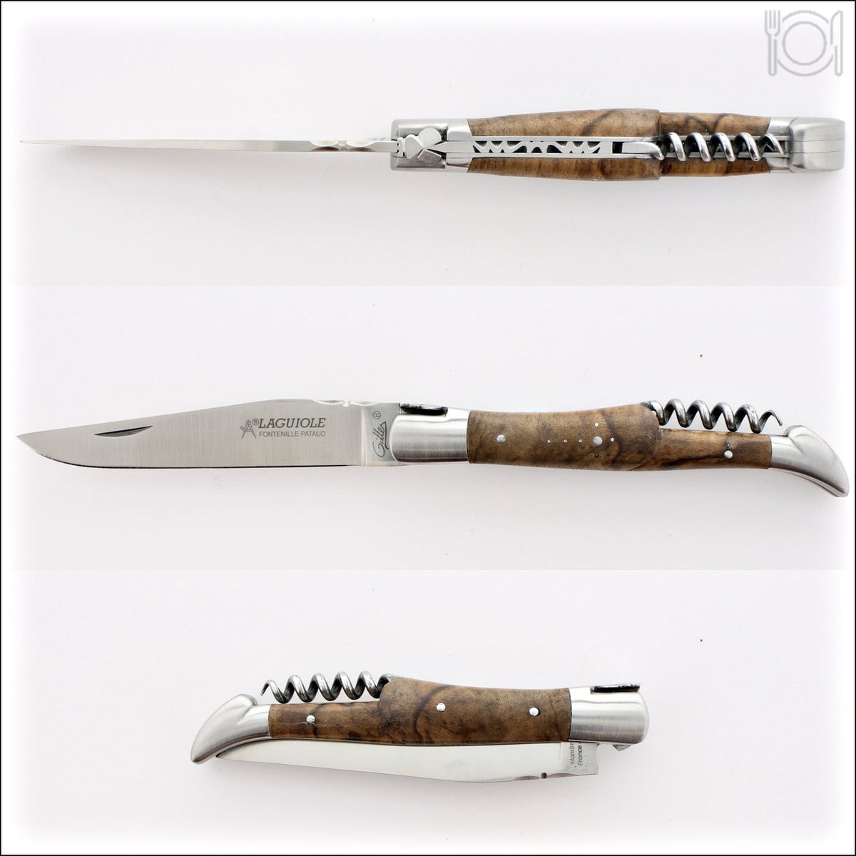 Classic Laguiole Corkscrew Knife Walnut Handle