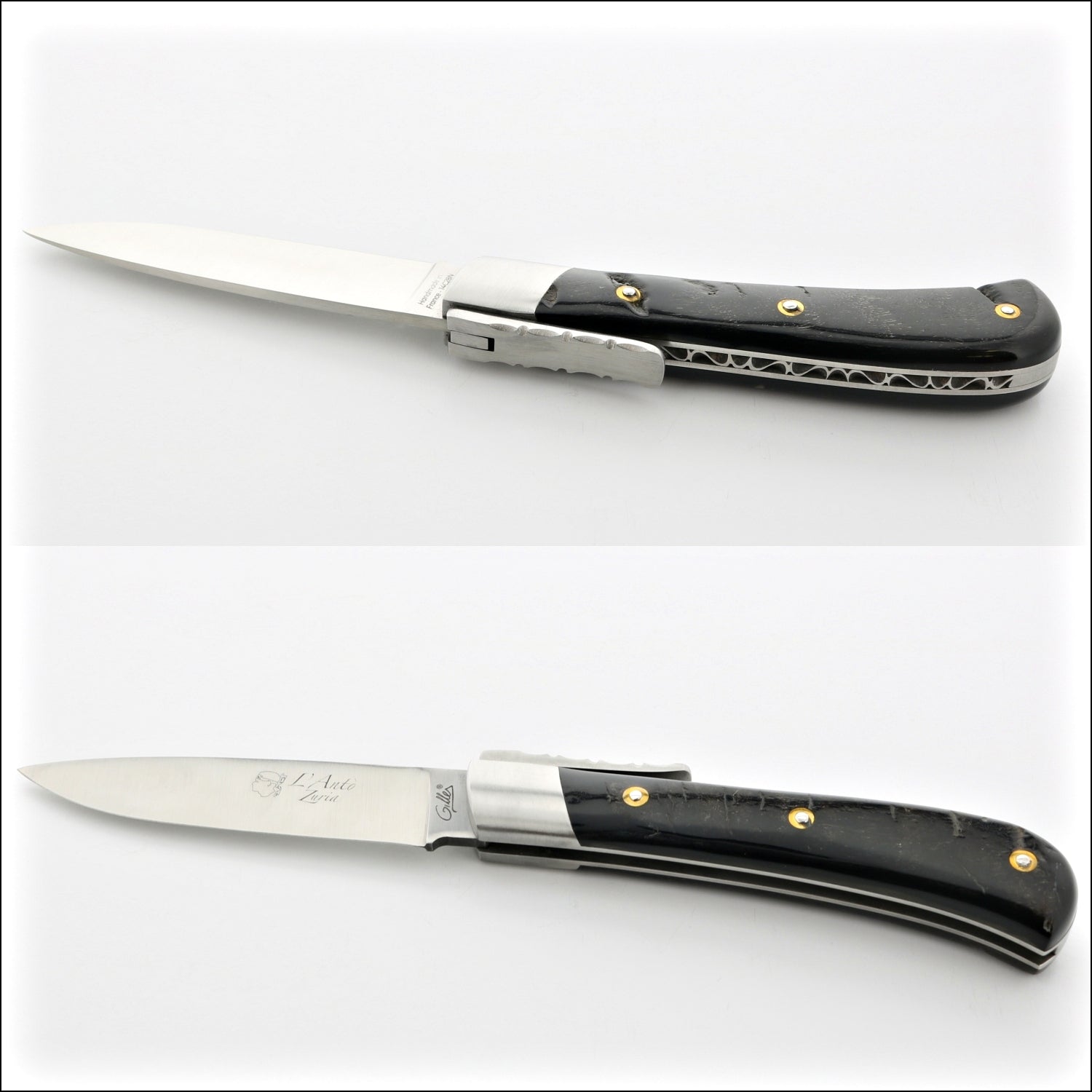 Corsican L' Antò Pocket Knife Buffalo Bark