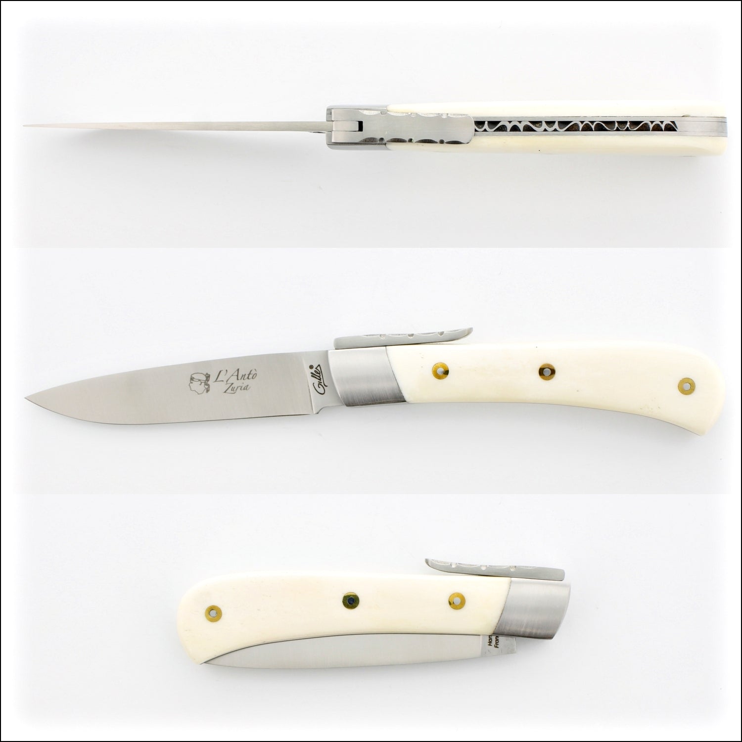 Corsican L' Antò Pocket Knife Cattle Bone