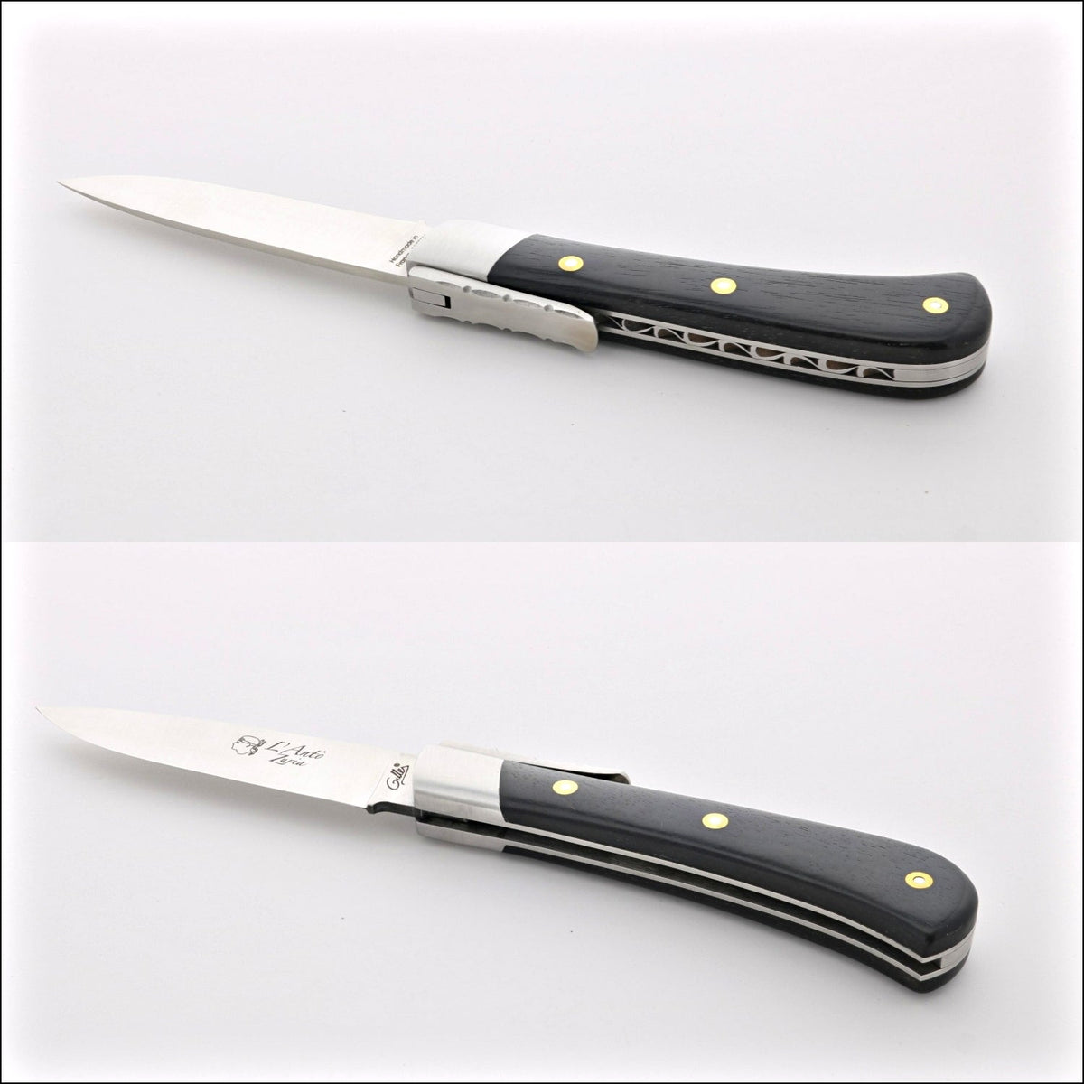 Corsican L&#39; Antò Pocket Knife Ebony Wood
