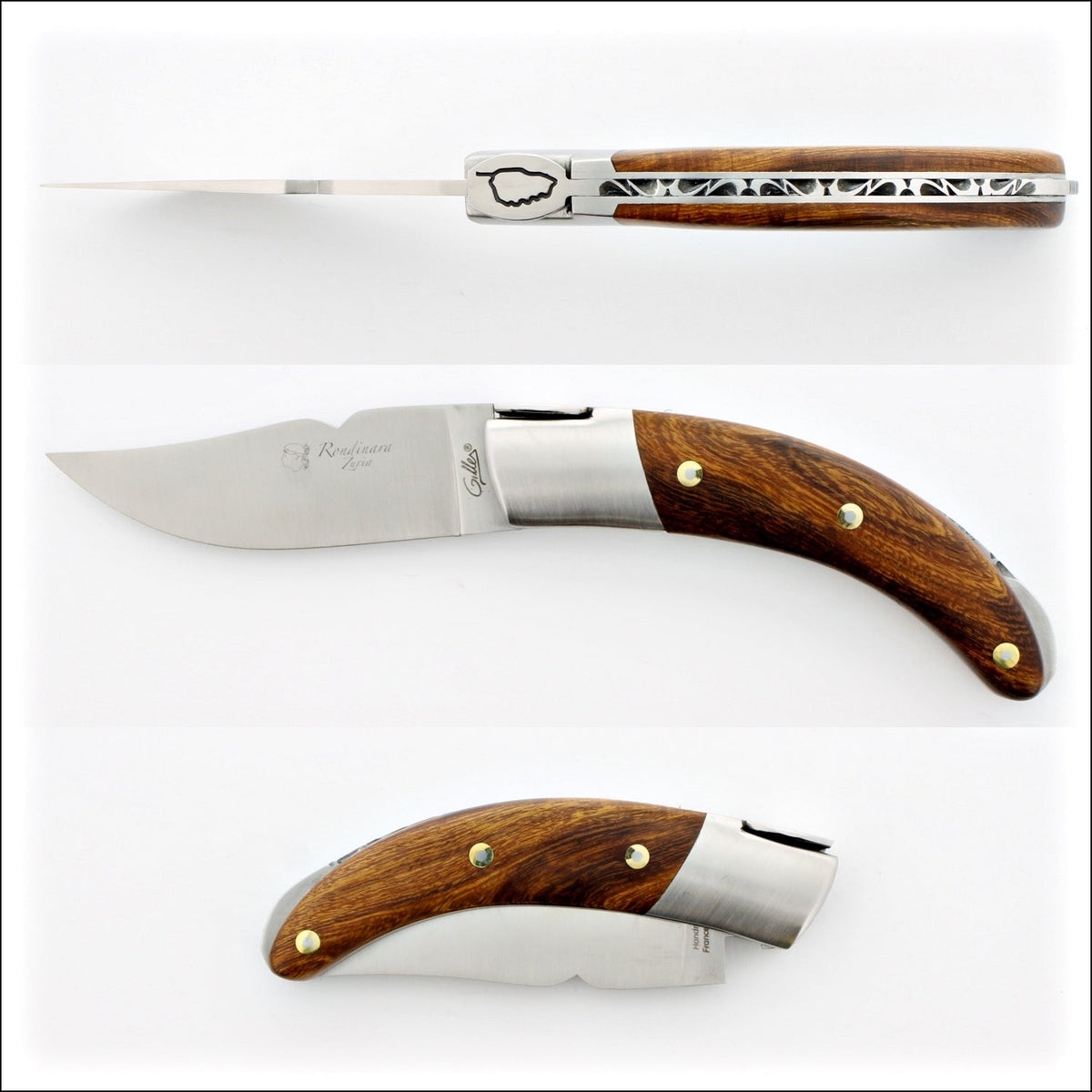 Corsican Rondinara Folding Knife - Desert Ironwood Handle