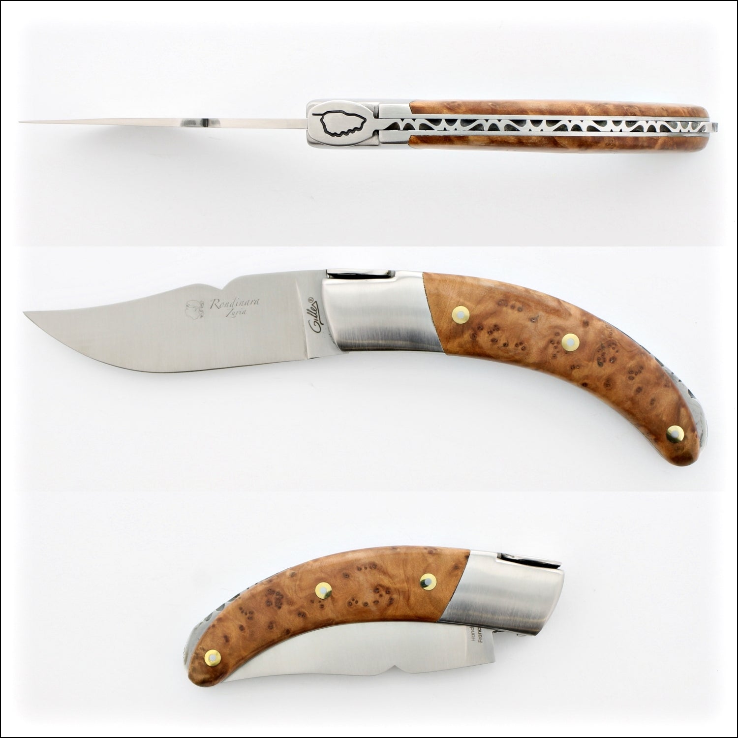 Corsican Rondinara Folding Knife - Thuya Handle
