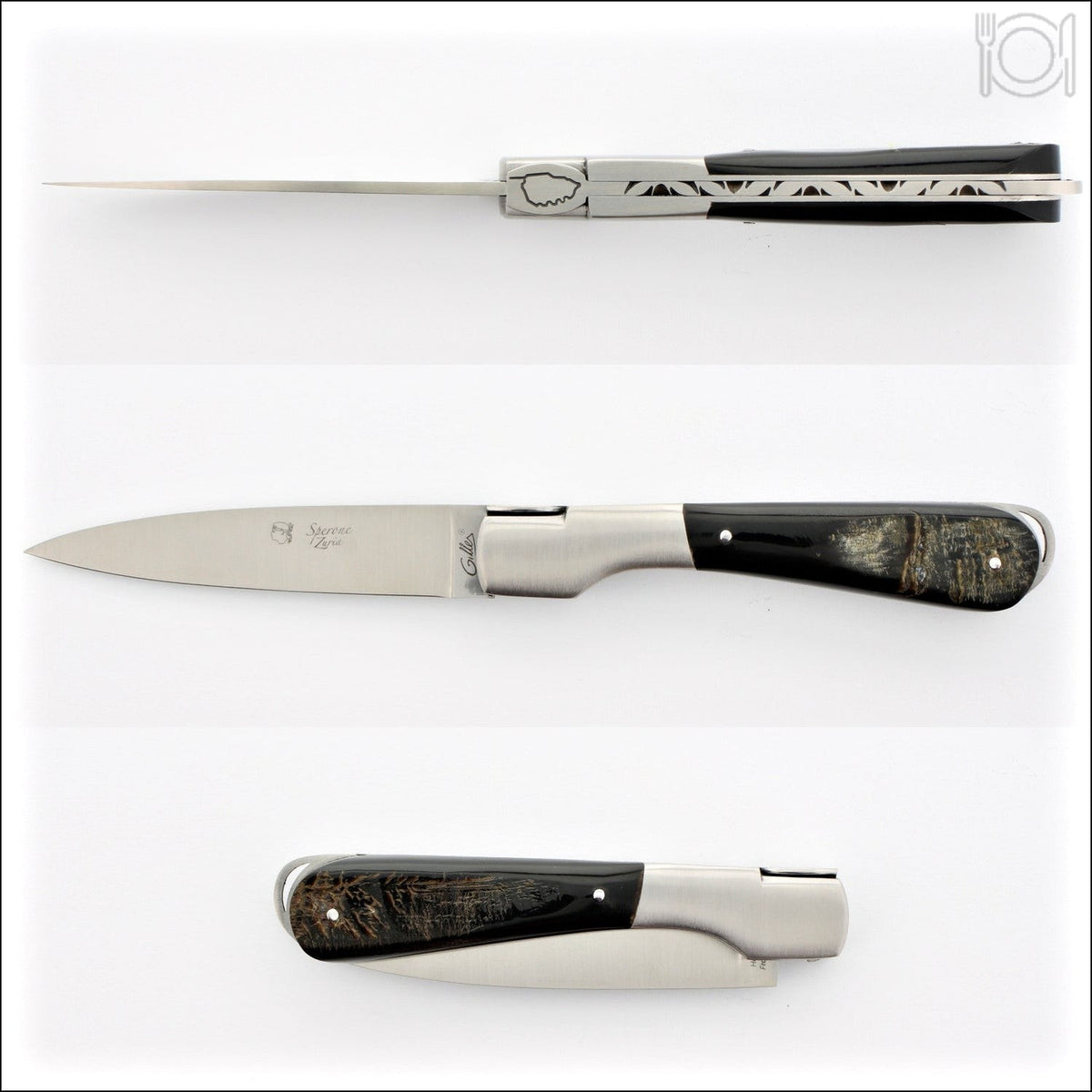 Corsican Sperone Pocket Knife Buffalo Bark
