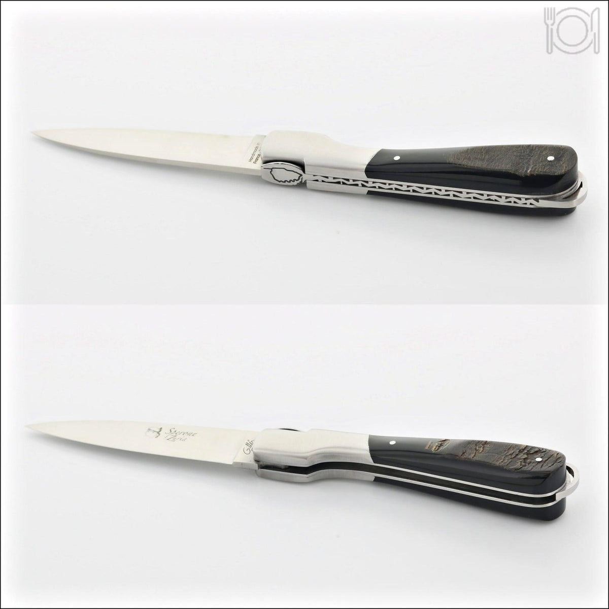 Corsican Sperone Pocket Knife Buffalo Bark