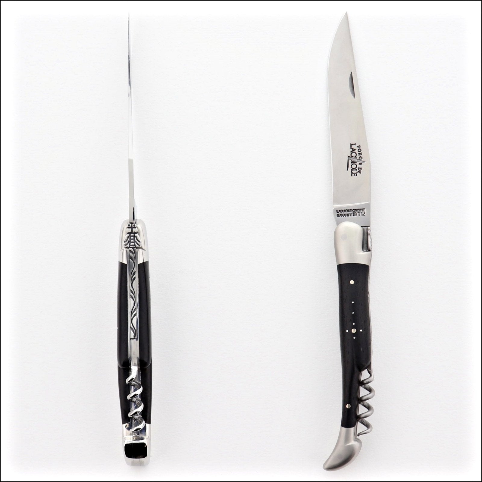 Forge de Laguiole 12 cm Picnic Knife Ebony-FDL POCKET KNIFE