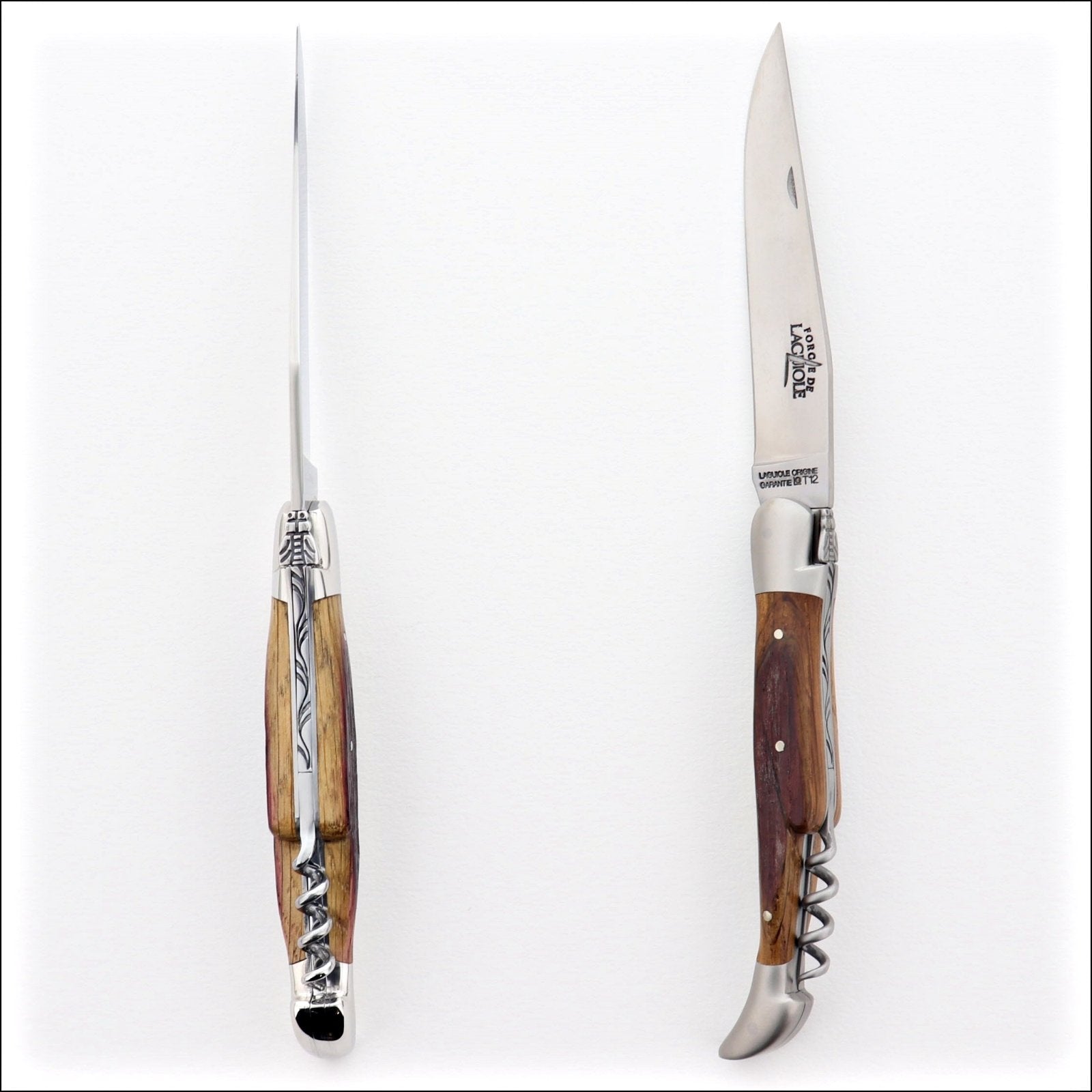 Forge de Laguiole 12 cm Picnic Knife Oak Barrel Wood-FDL POCKET KNIFE