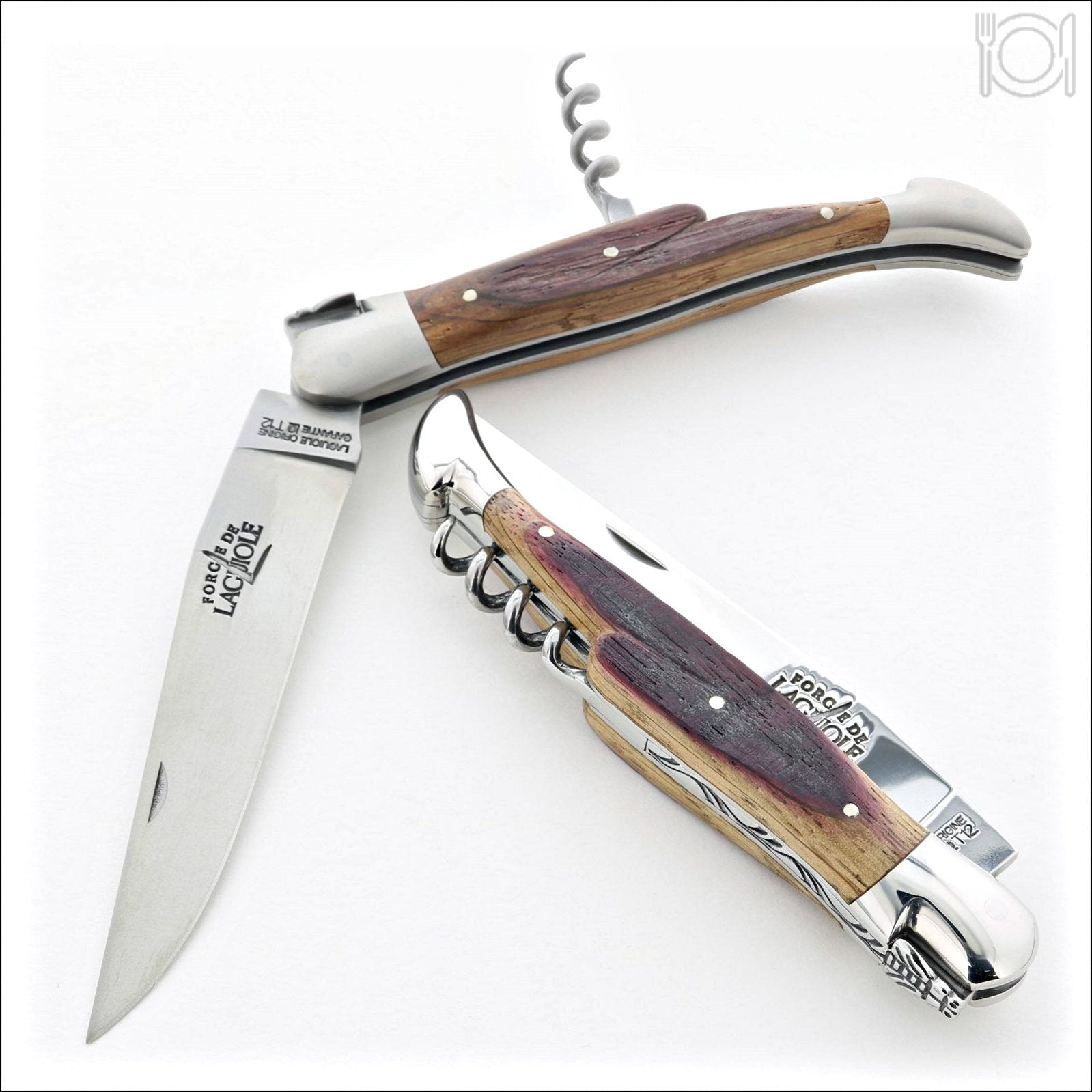 Forge de Laguiole 12 cm Picnic Knife Oak Barrel Wood-FDL POCKET KNIFE