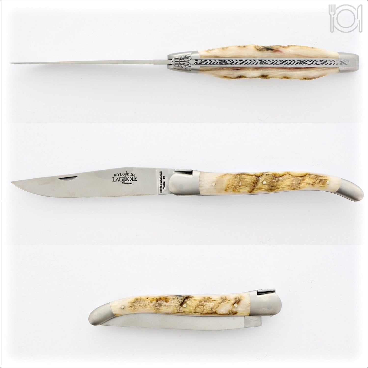 High quality, high discounts Forge de Laguiole Horn Tip Handle Steak Knives  - Laguiole Imports, steak knives with covers 