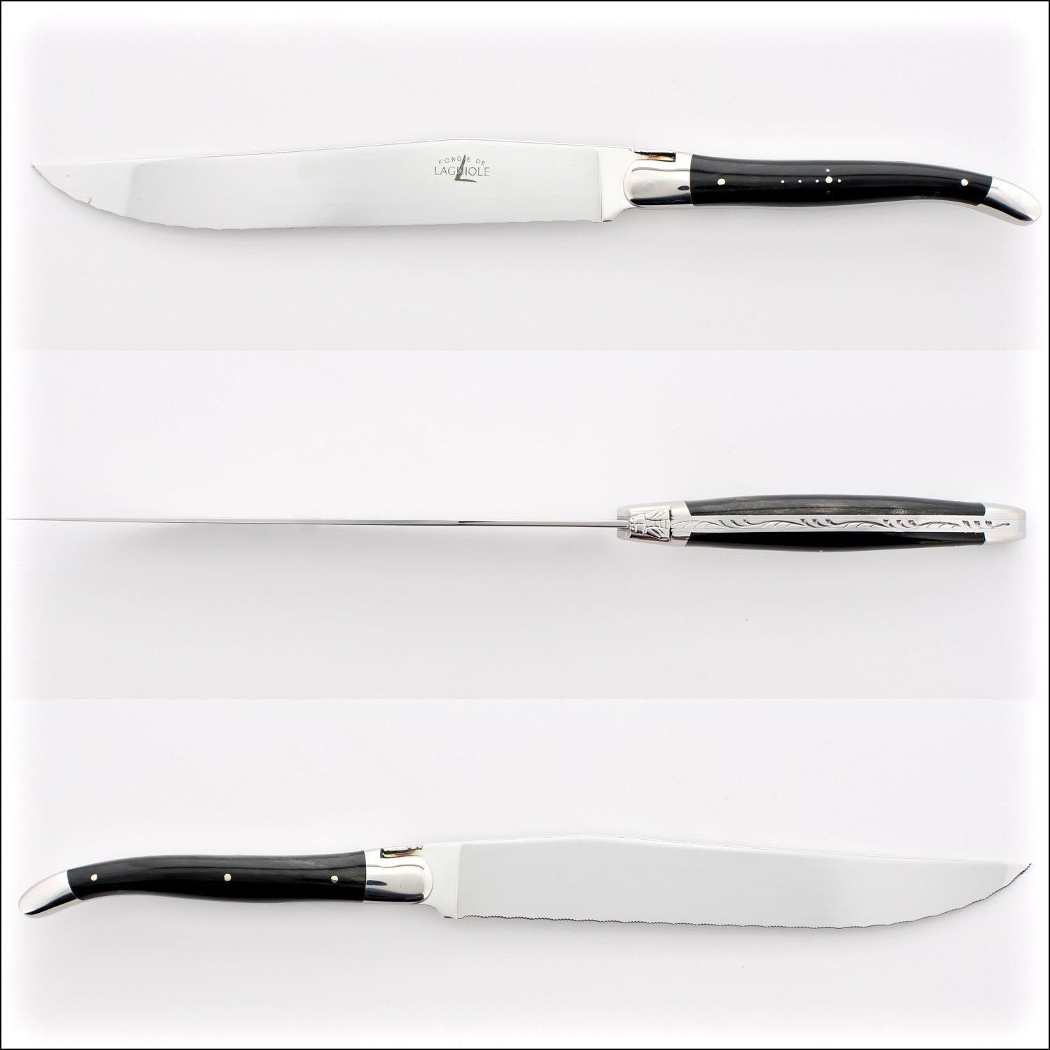 Forge de Laguiole Steak Knives - Black