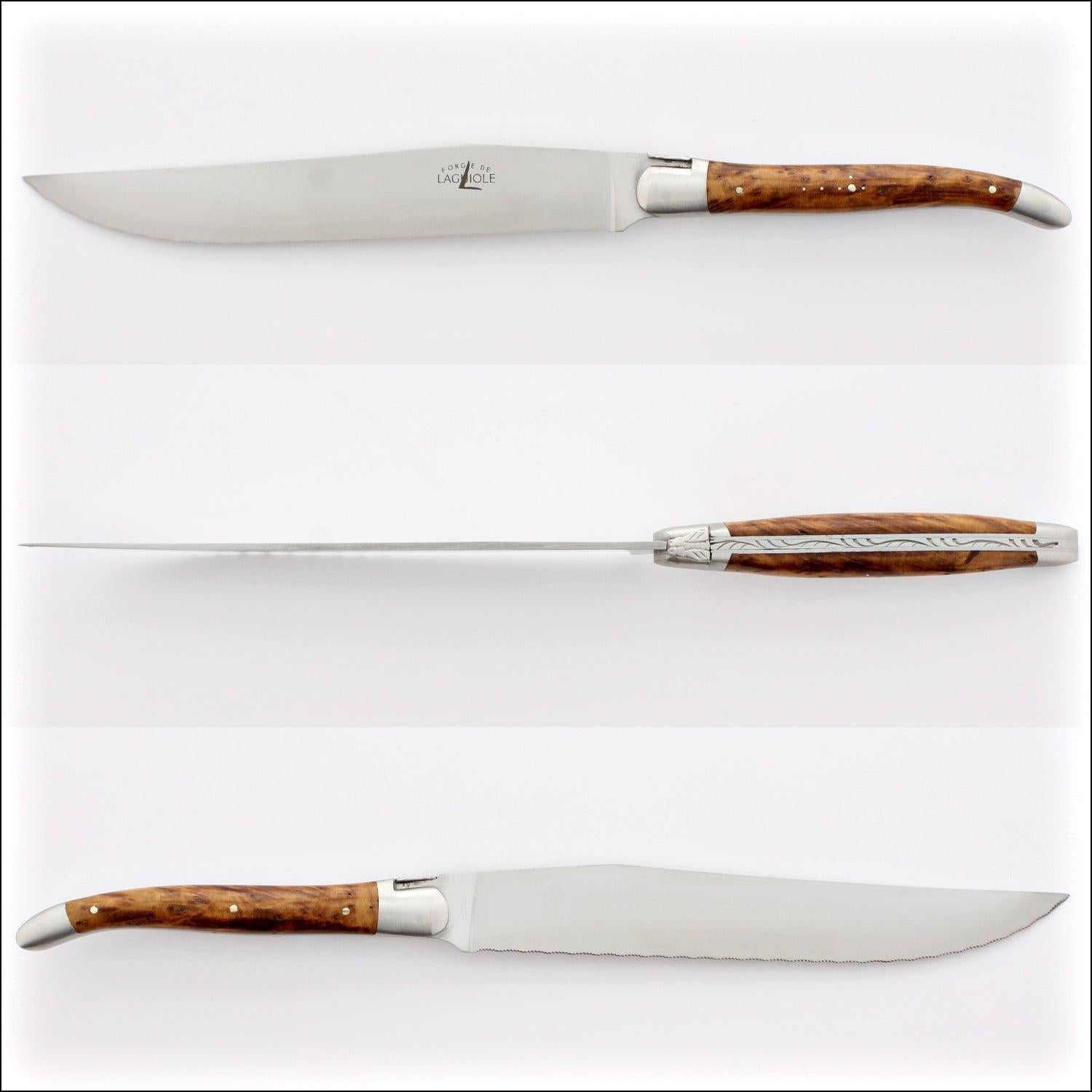 Forge de Laguiole Bread Knife Thuya - Satin Finish