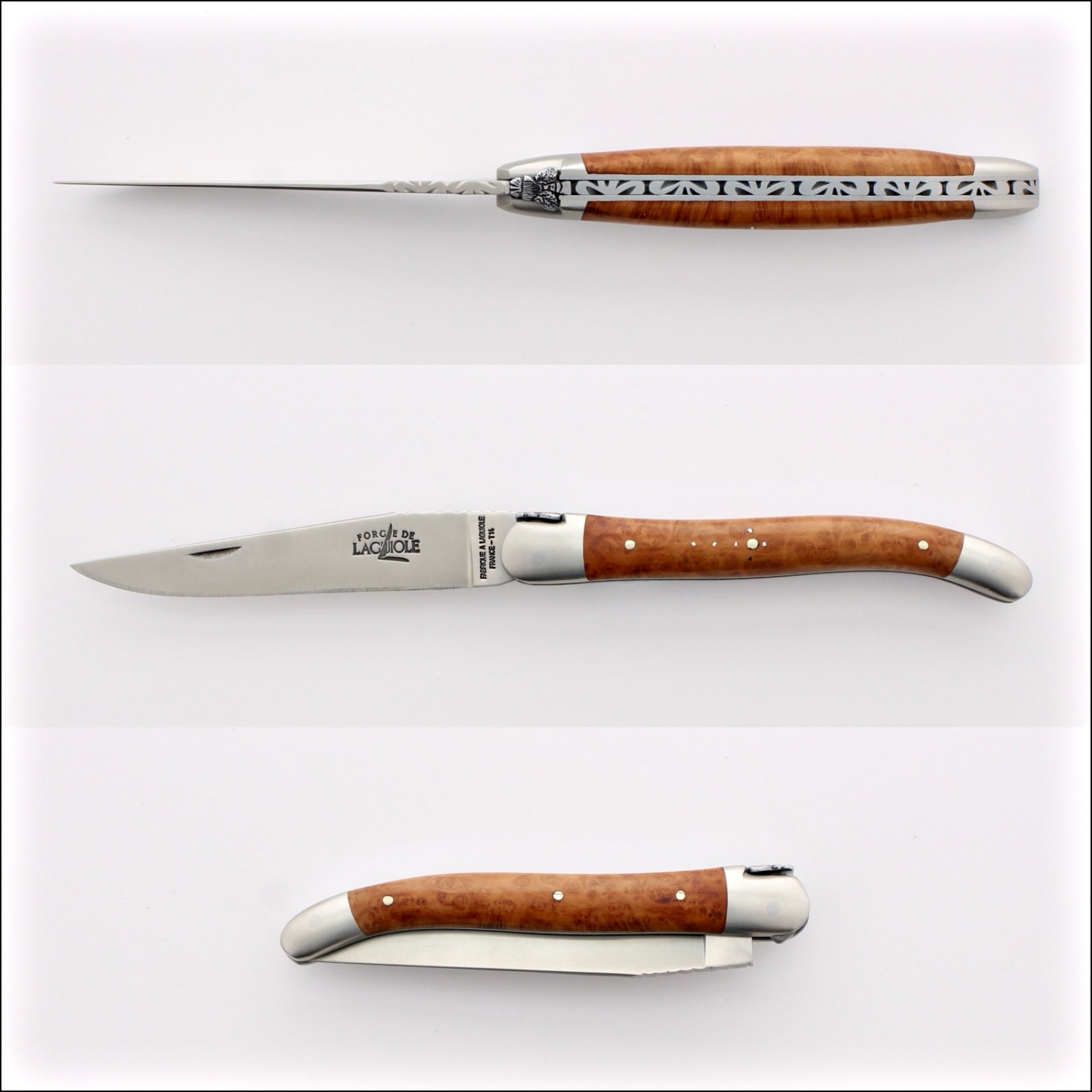 Forge de Laguiole Collection 11 cm Briarwood - Satin Finish