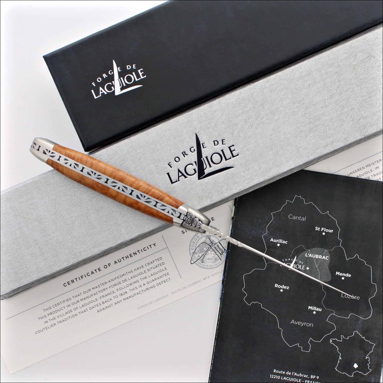 Forge de Laguiole Collection 11 cm Briarwood - Satin Finish