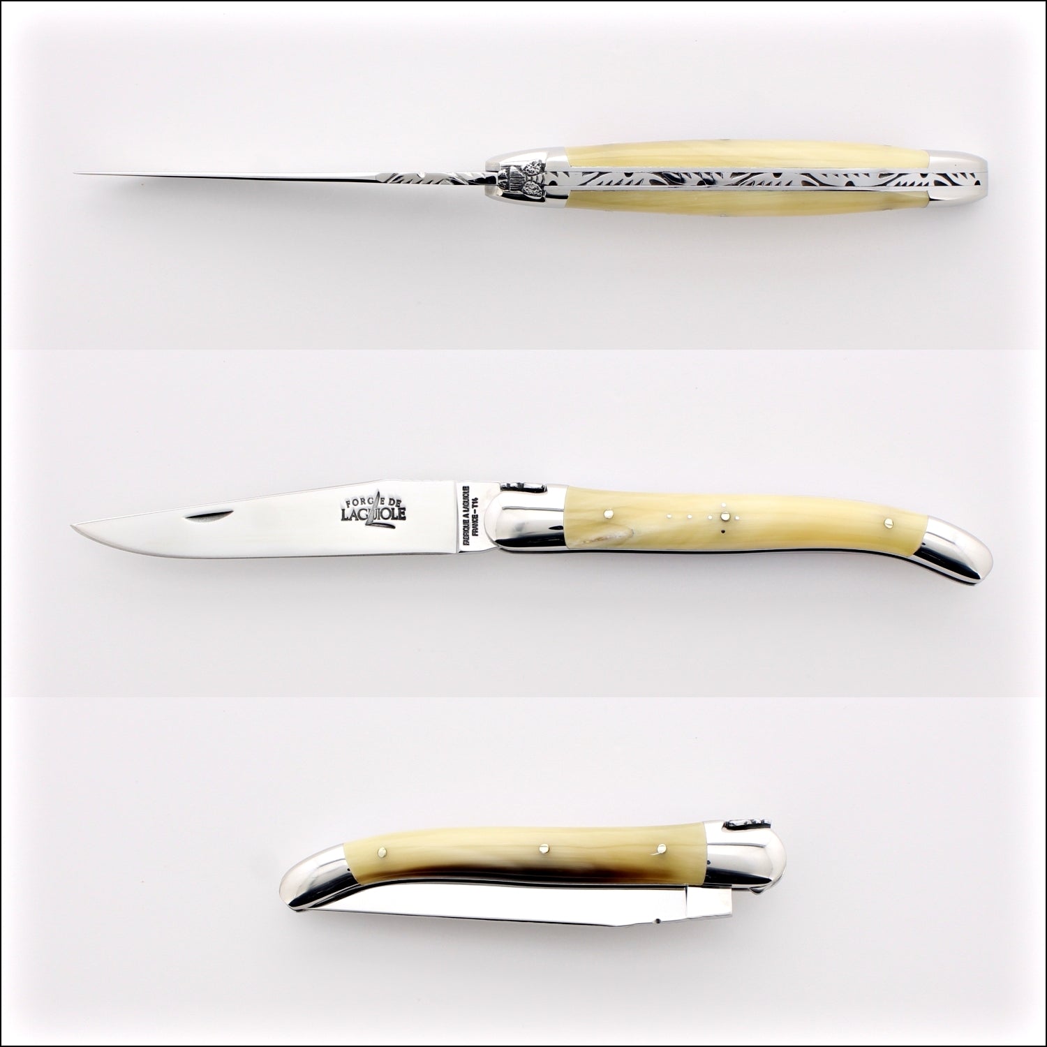 Forge de Laguiole Collection 11 cm Horn Tip - Shiny Finish