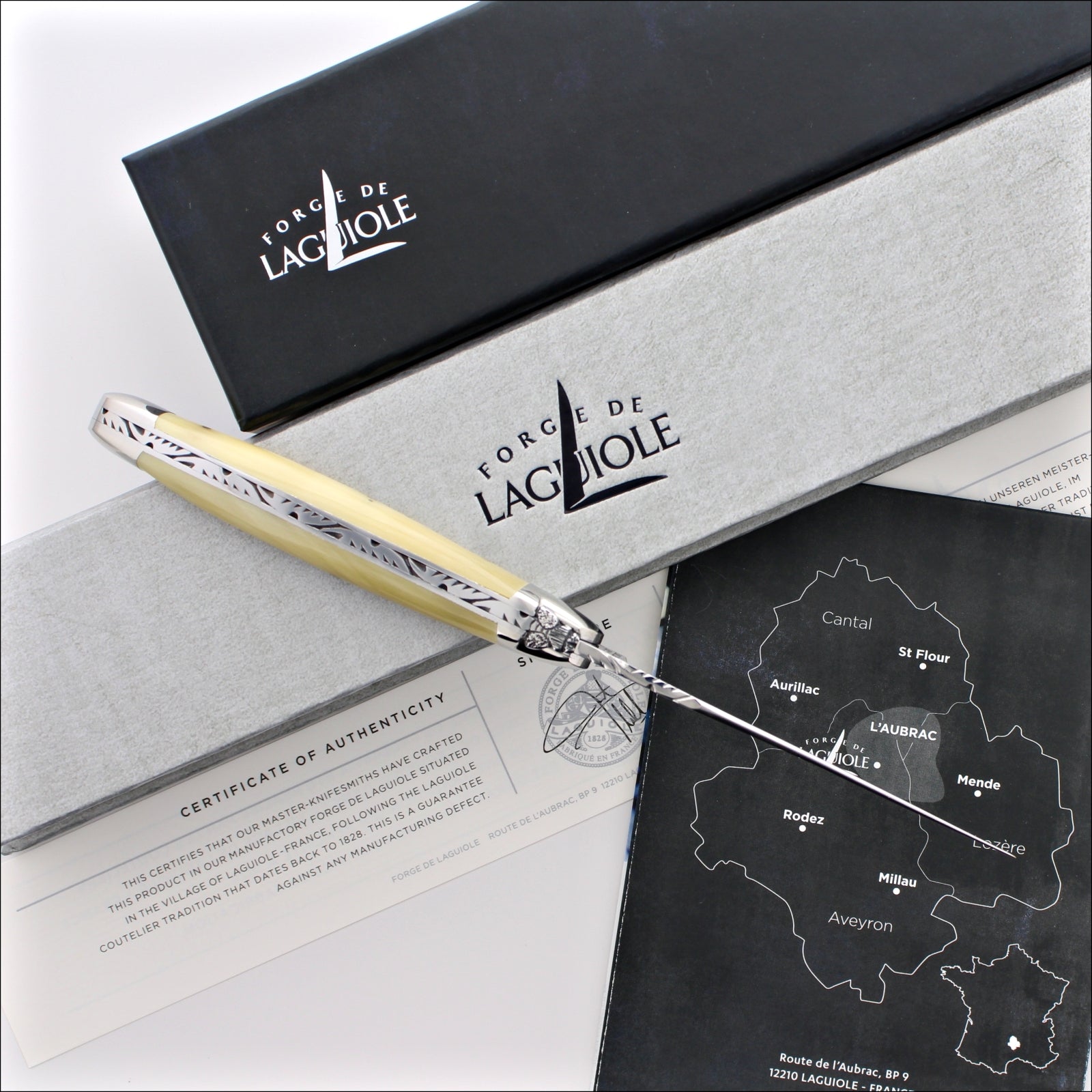 Forge de Laguiole Collection 11 cm Horn Tip - Shiny Finish