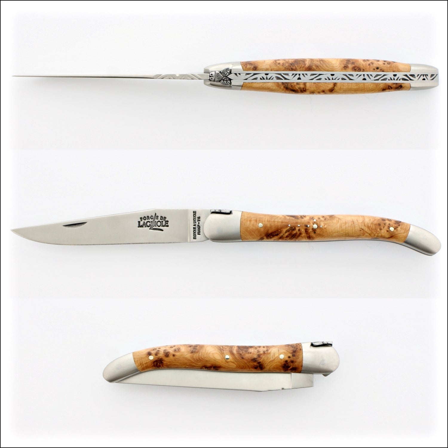 Forge de Laguiole Collection 11 cm Juniper - Satin Finish