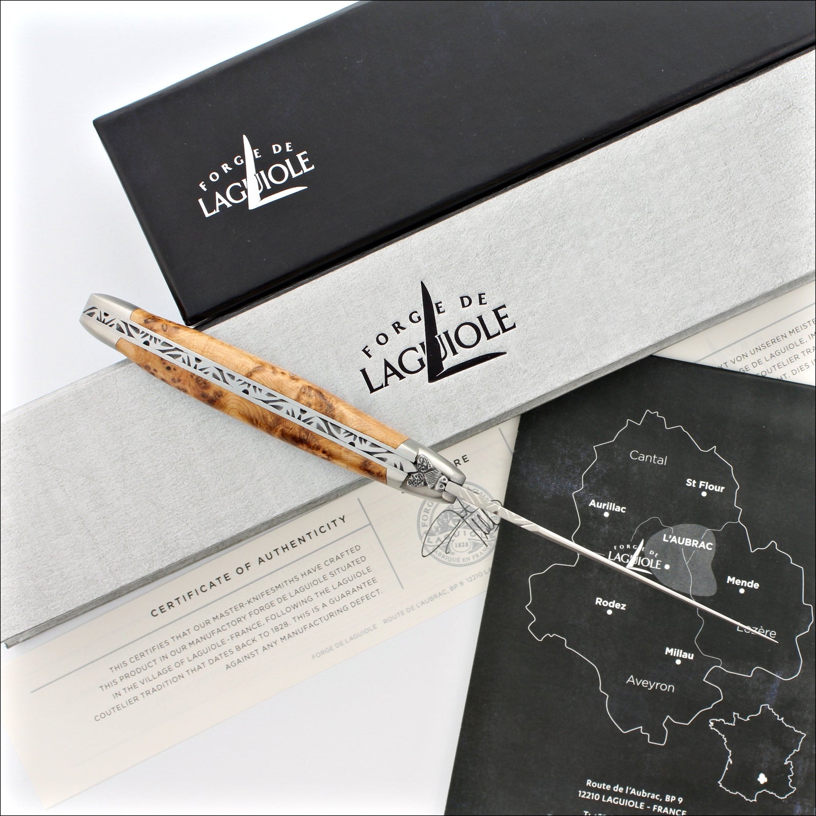 Forge de Laguiole Collection 11 cm Juniper - Satin Finish