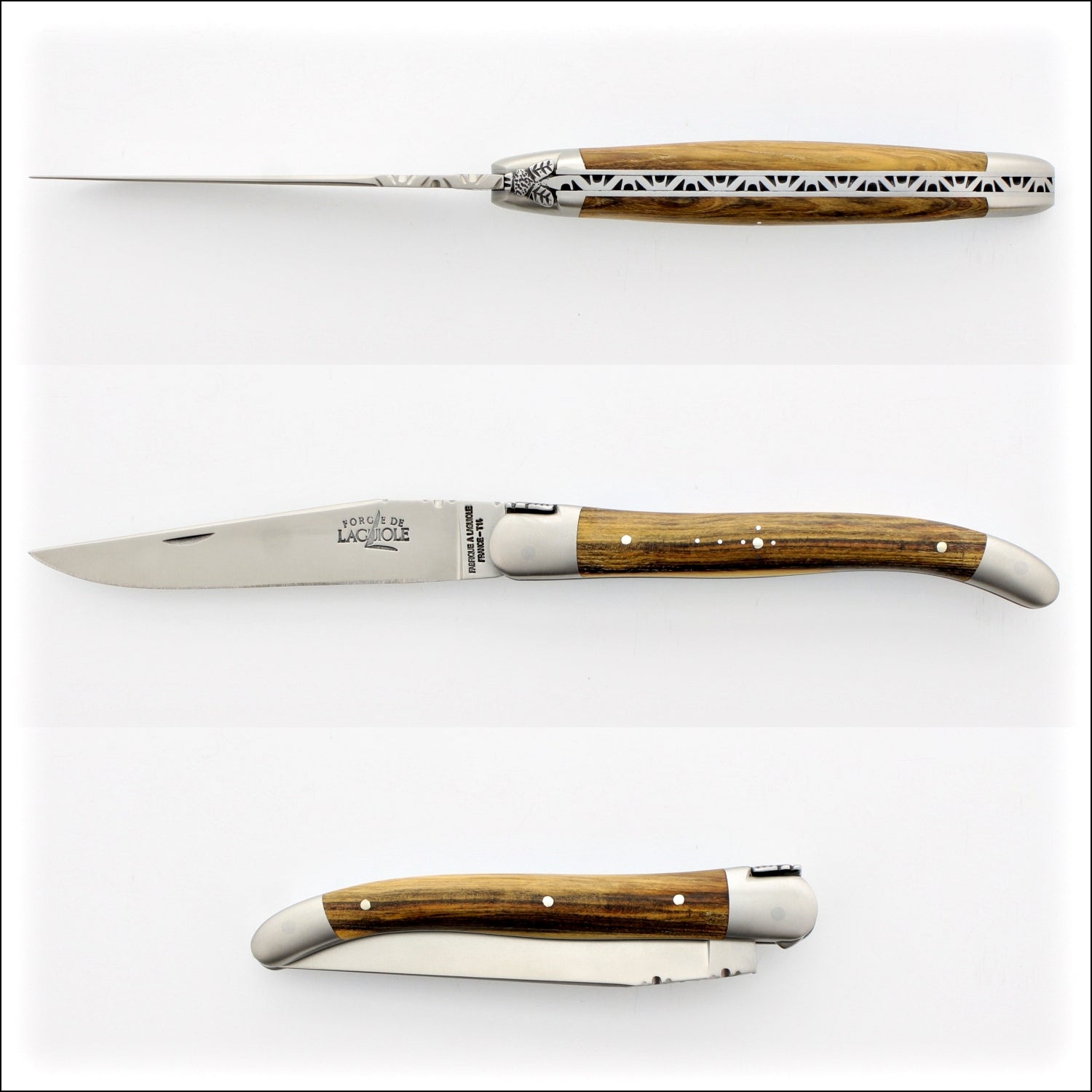 Forge de Laguiole Collection 11 cm Pistachio - Satin Finish