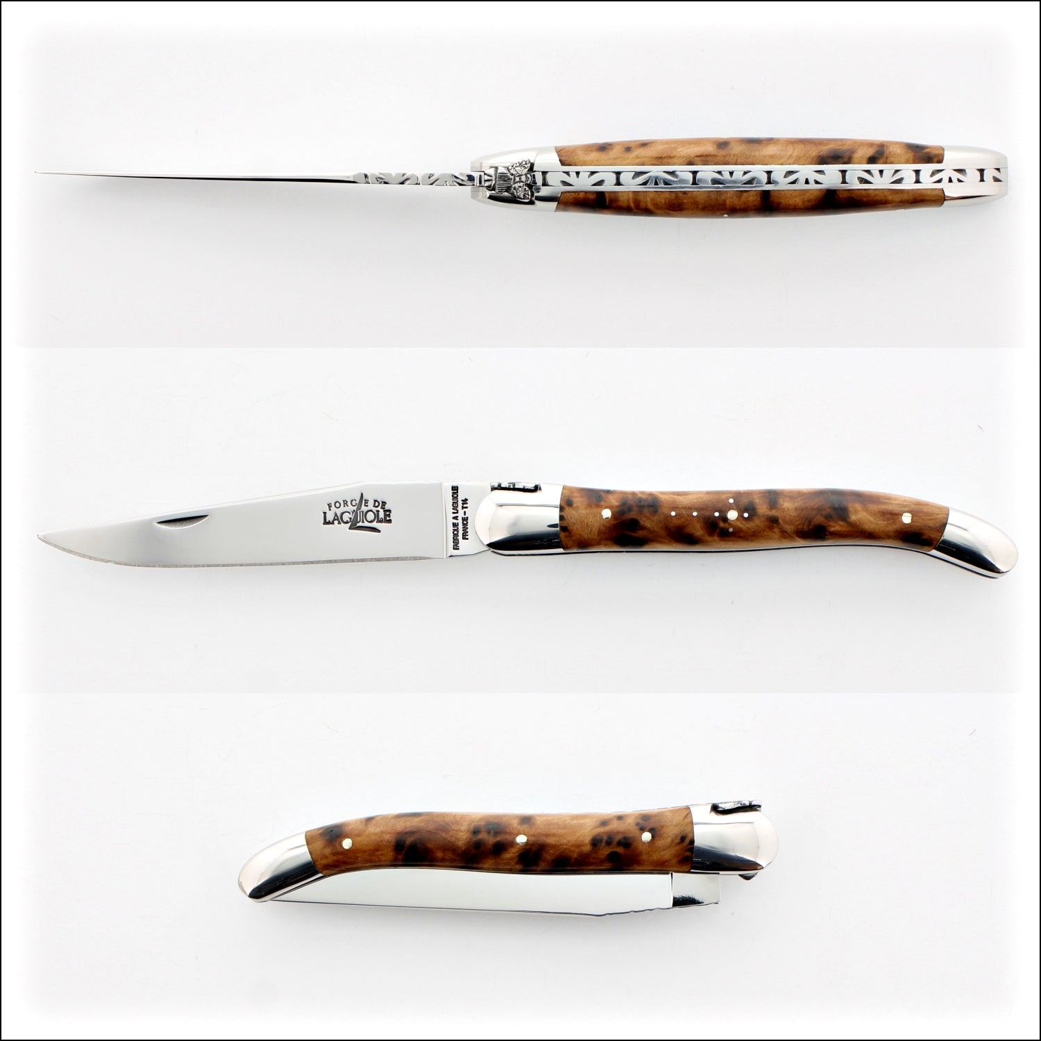 Forge de Laguiole Collection 11 cm Thuya - Shiny Finish