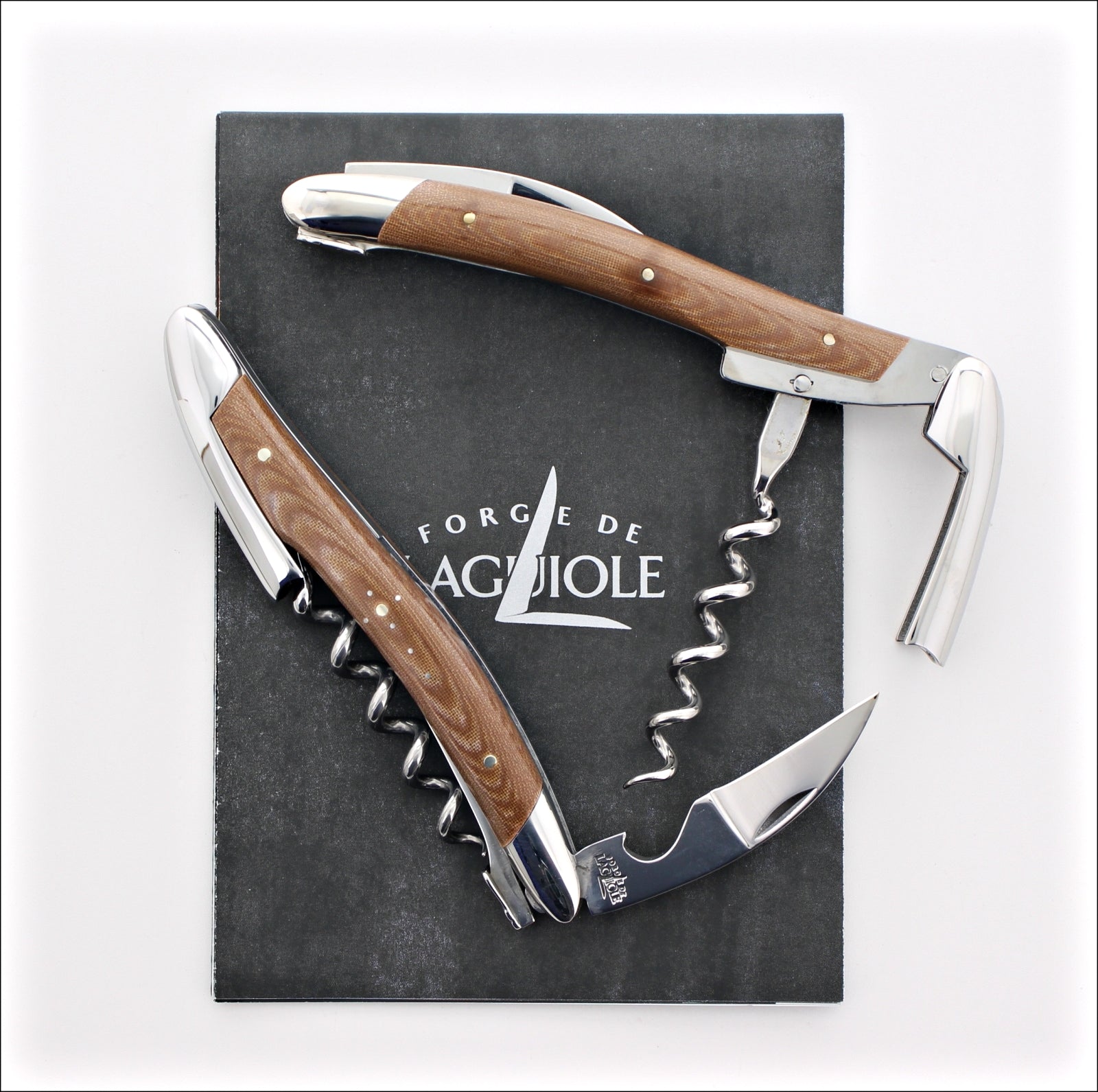 Forge de Laguiole Corkscrew Compressed Fabric - Chocolate