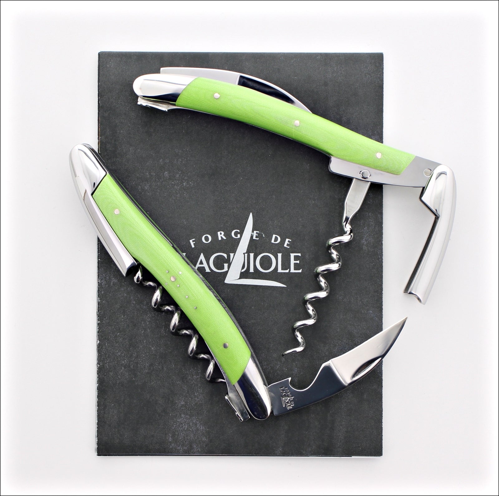 Forge de Laguiole Corkscrew Compressed Fabric - Green