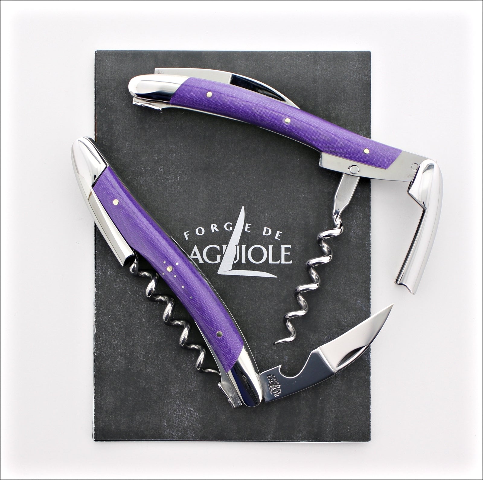 Forge de Laguiole Corkscrew Compressed Fabric - Purple