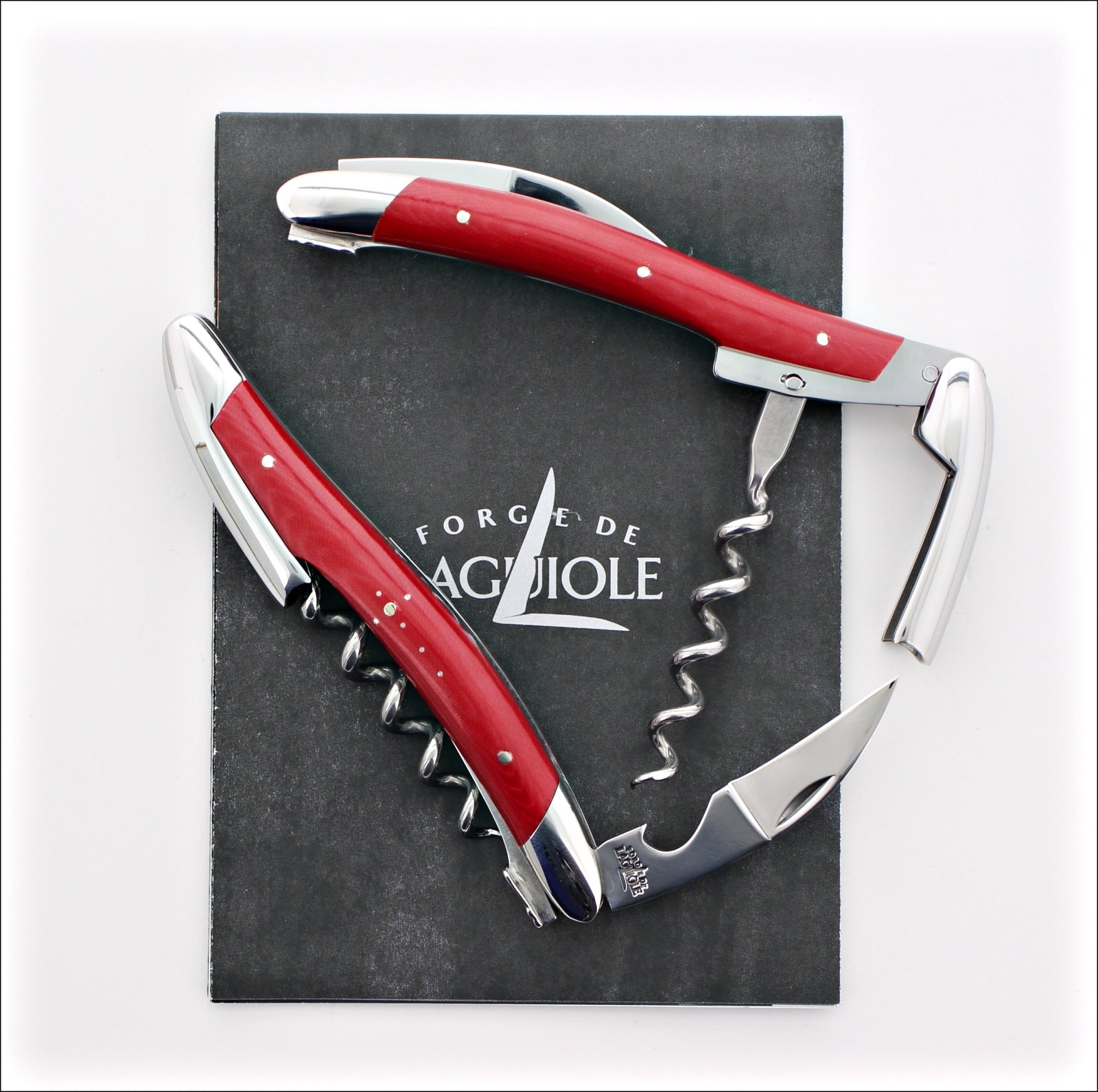 Forge de Laguiole Corkscrew Compressed Fabric - Red