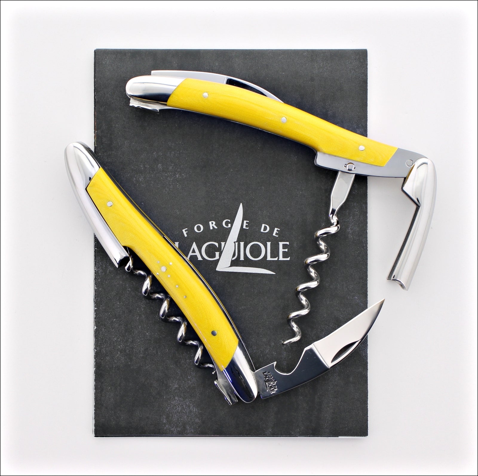 Forge de Laguiole Corkscrew Compressed Fabric - Yellow