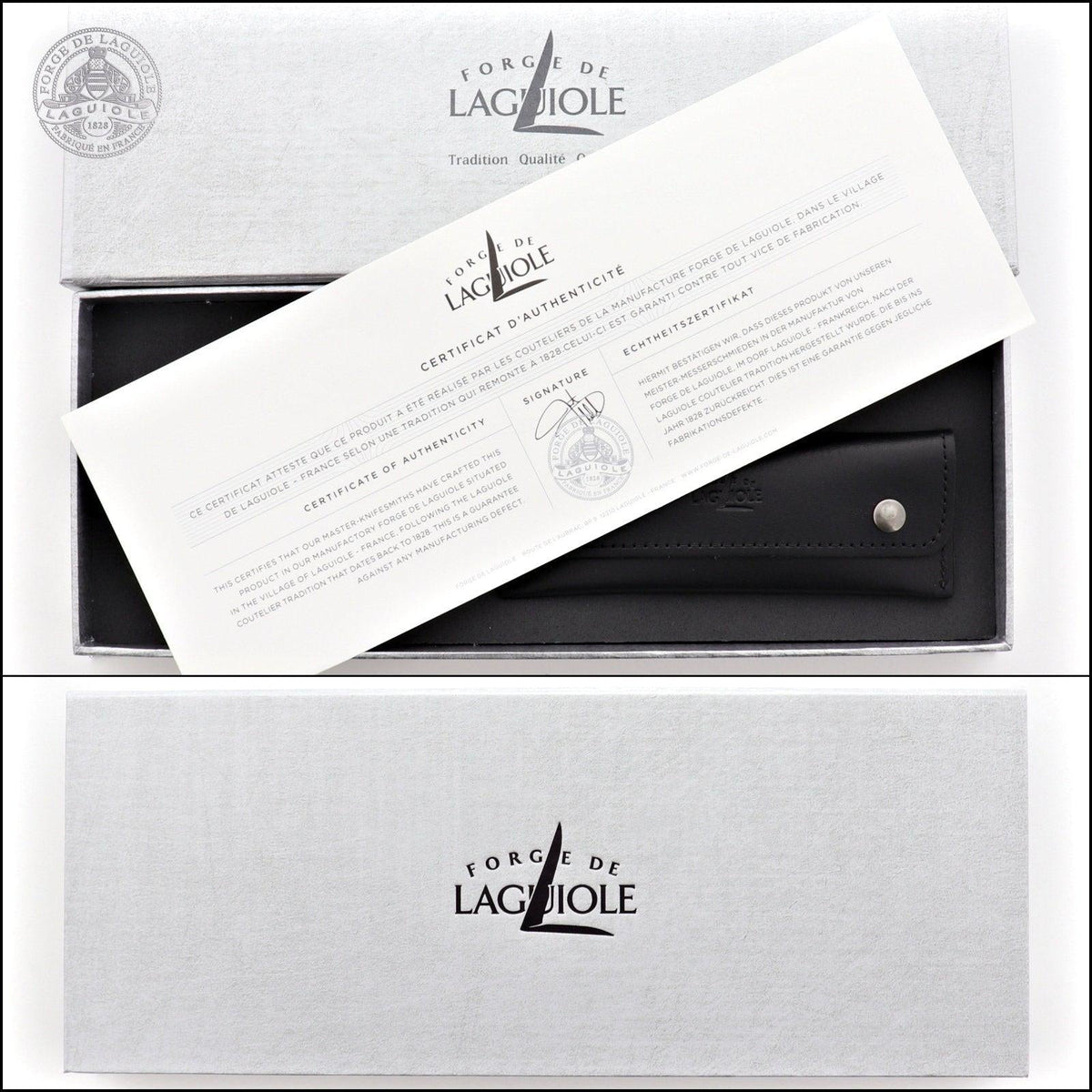 Forge de Laguiole Epicurean Duos - Oak Barrel - Pinot Noir - Shiny Finish