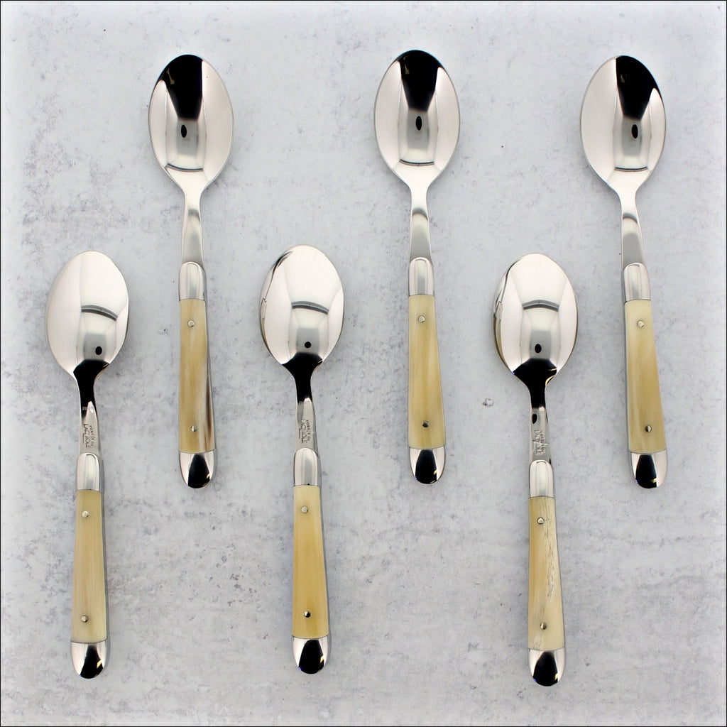 新品　SPOON 21 MEMORY 　156cm＆　　MLサイズ　バイン Forge de Laguiole Set of 6 Horn Tip Small Spoons - Laguiole Imports