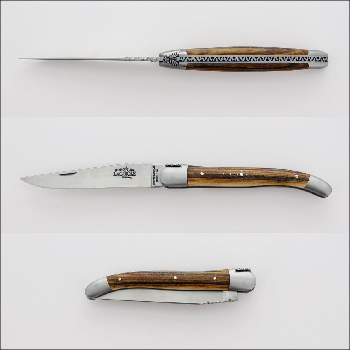Forge de Laguiole Collection 11 cm Pistachio - Satin Finish