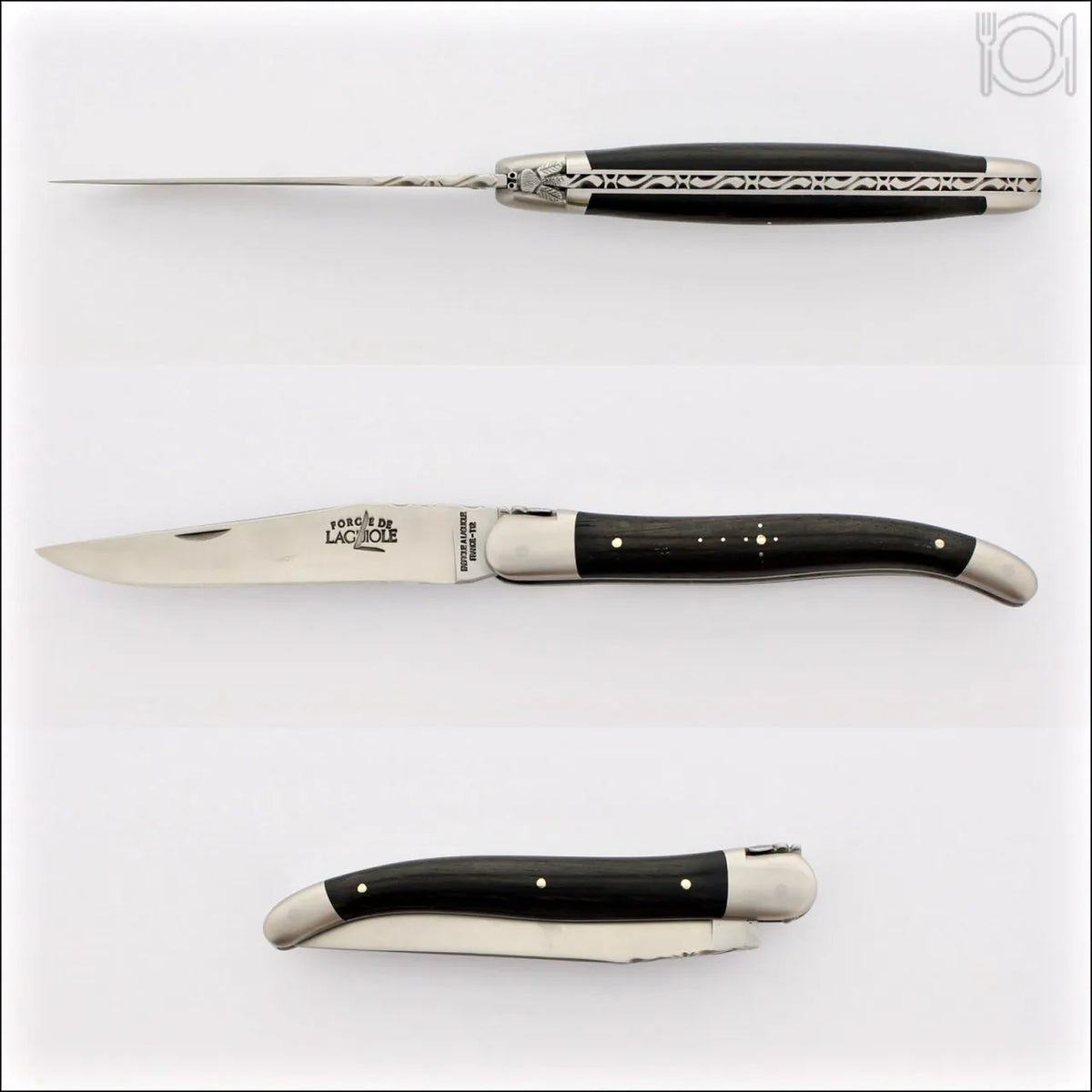 Forge de Laguiole Collection 12 cm Ebony Satin Finish
