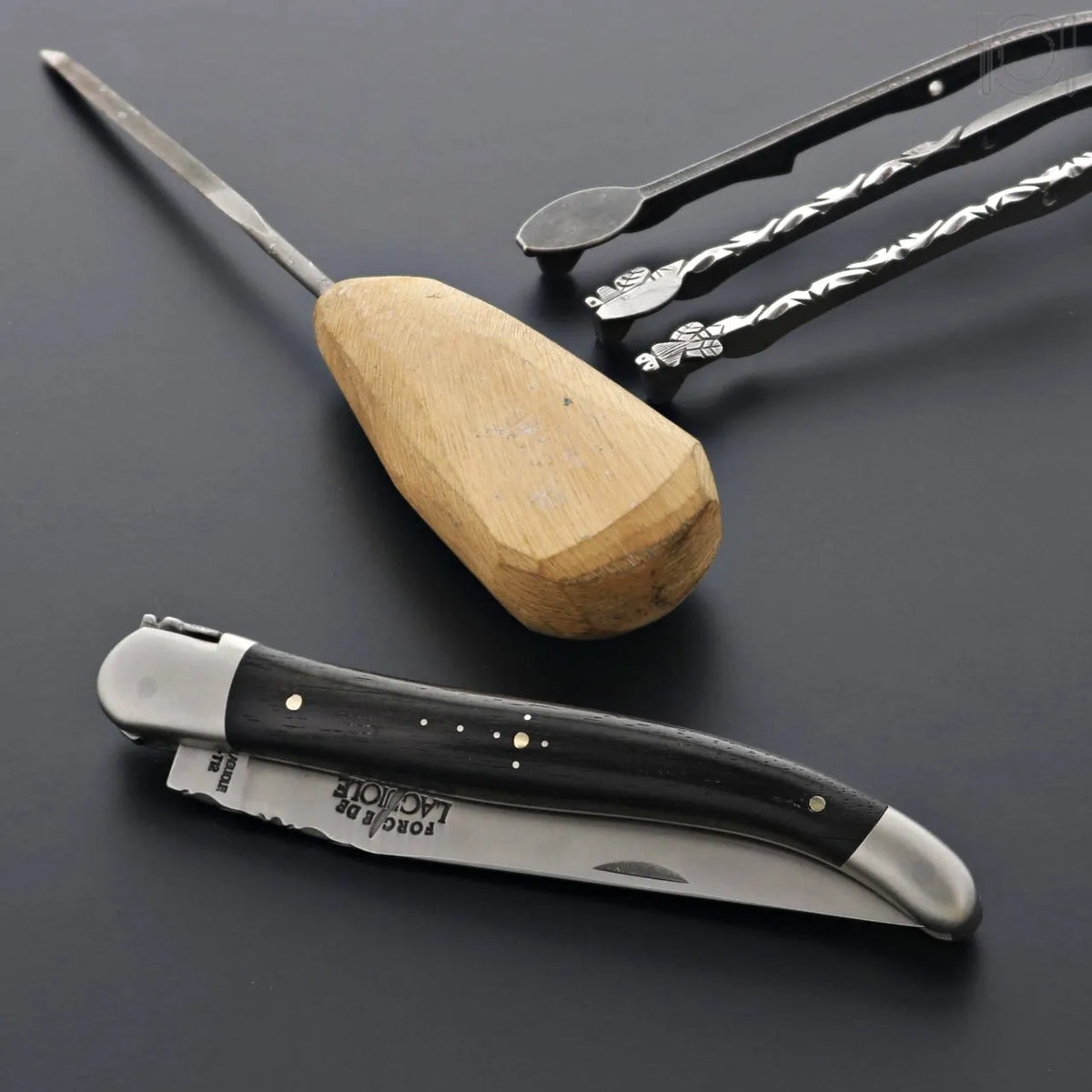 Forge de Laguiole Collection 12 cm Ebony Satin Finish