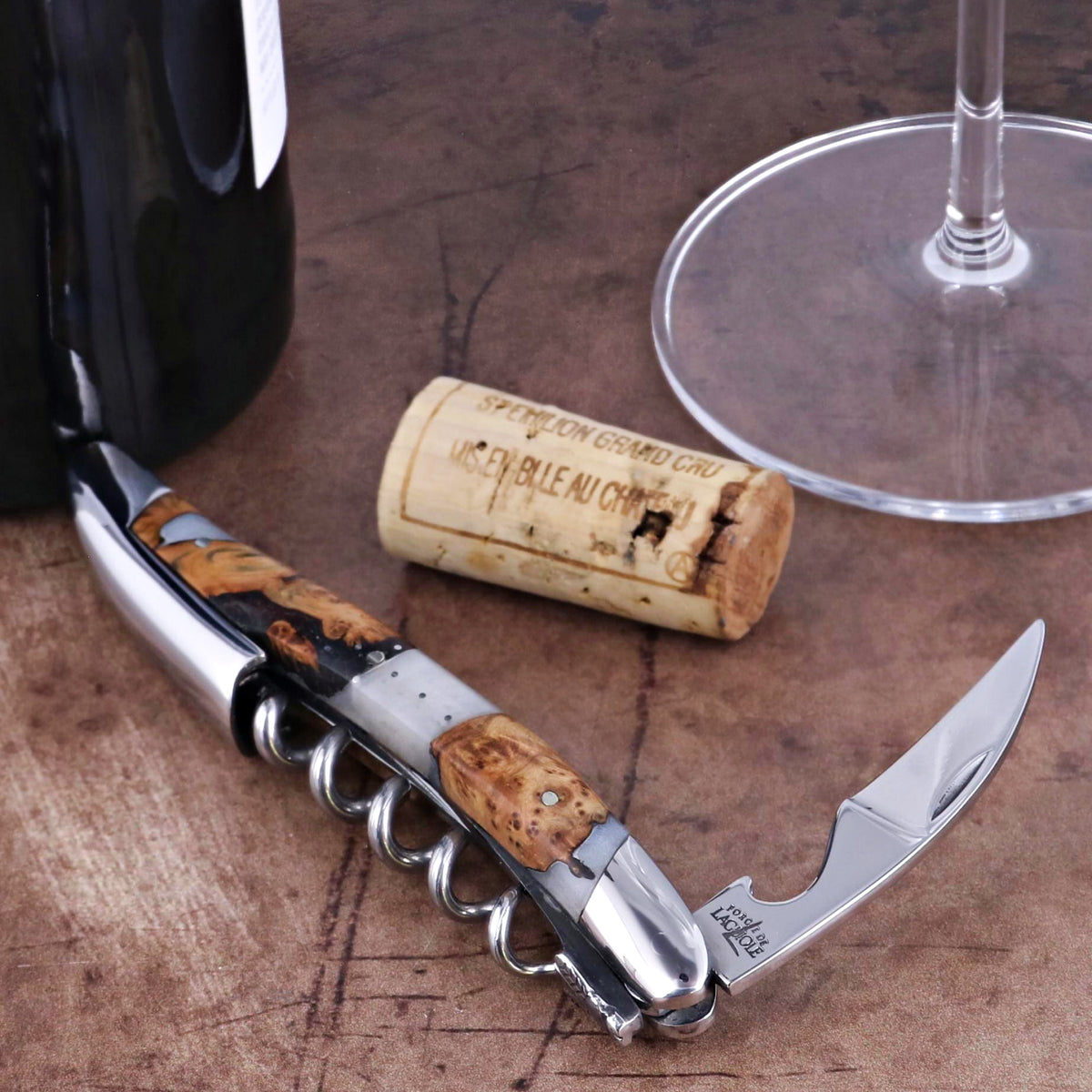 Forge de Laguiole Collection Sommelier Corkscrew - Juniper - White Alchemy