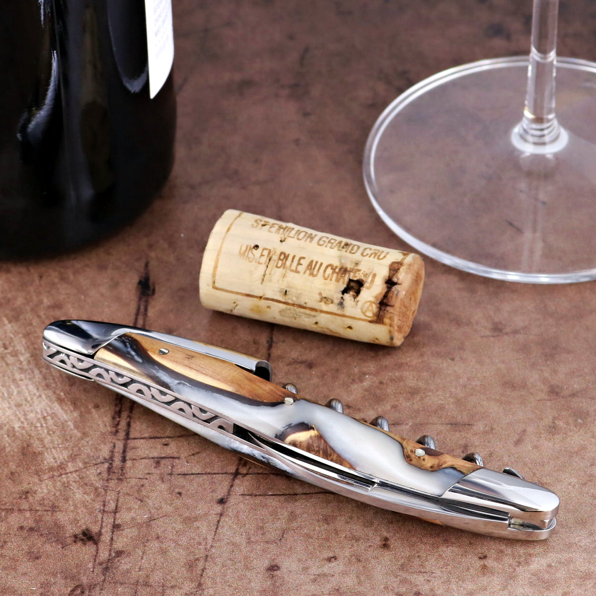Forge de Laguiole Collection Sommelier Corkscrew - Juniper - White Alchemy