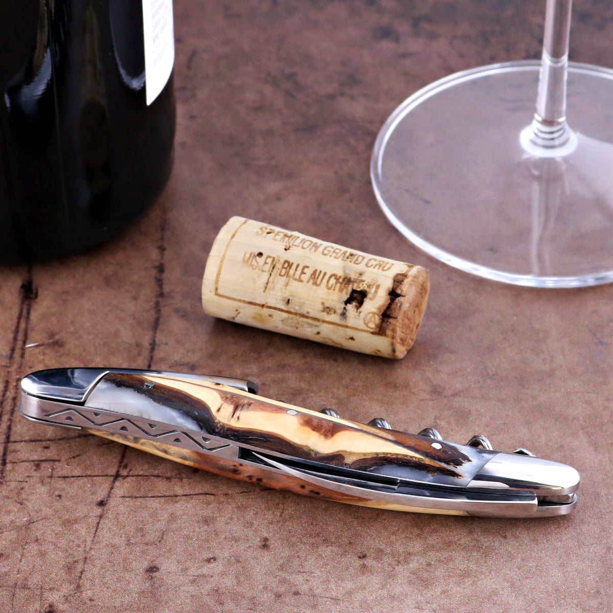 Forge de Laguiole Collection Sommelier Corkscrew - Juniper - White Alchemy