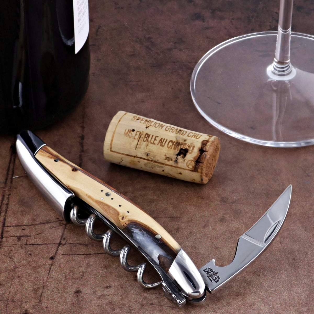 Forge de Laguiole Collection Sommelier Corkscrew - Juniper - White Alchemy