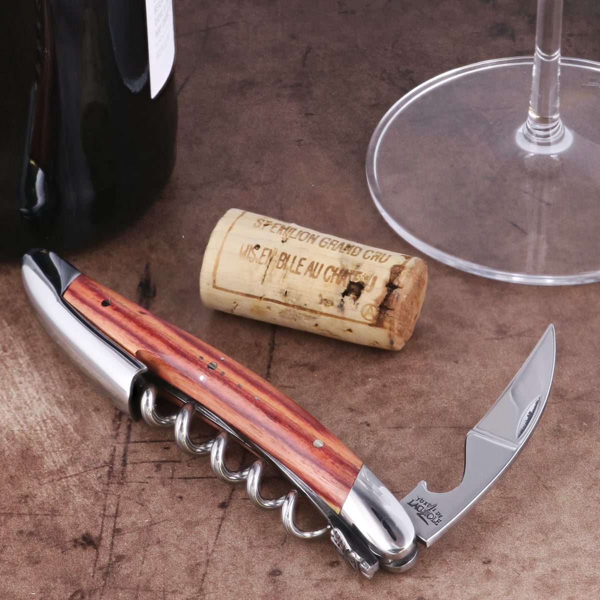Forge de Laguiole Collection Sommelier Corkscrew - Rosewood Shiny Finish