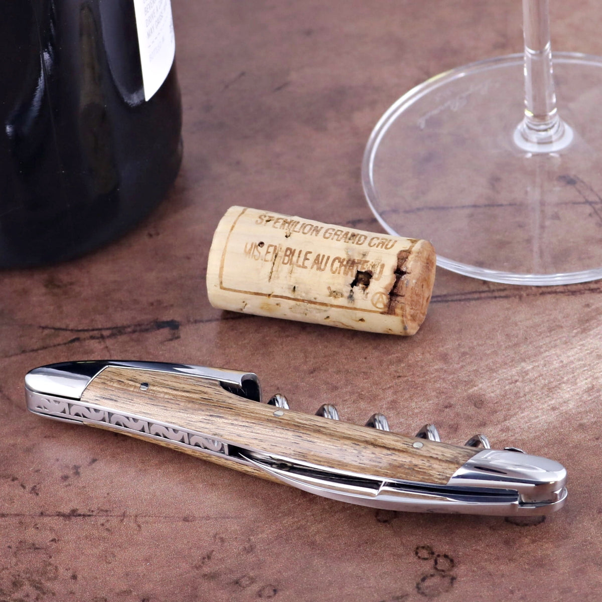 Forge de Laguiole Collection Sommelier Corkscrew - Walnut Shiny Finish-Laguiole Imports