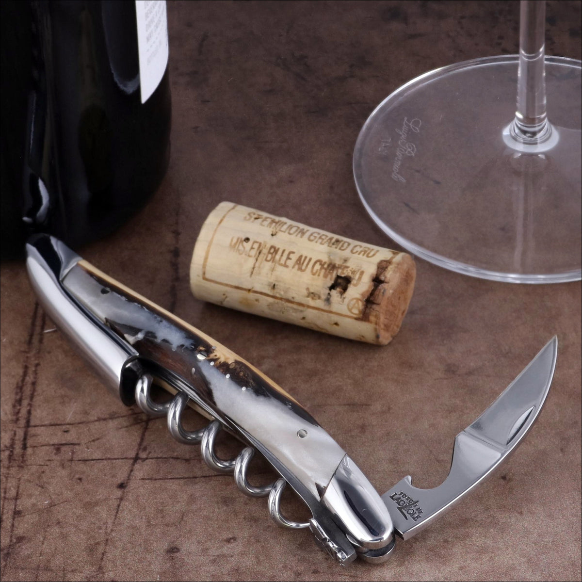 Forge de Laguiole Collection Sommelier Corkscrew - Juniper - White Alchemy