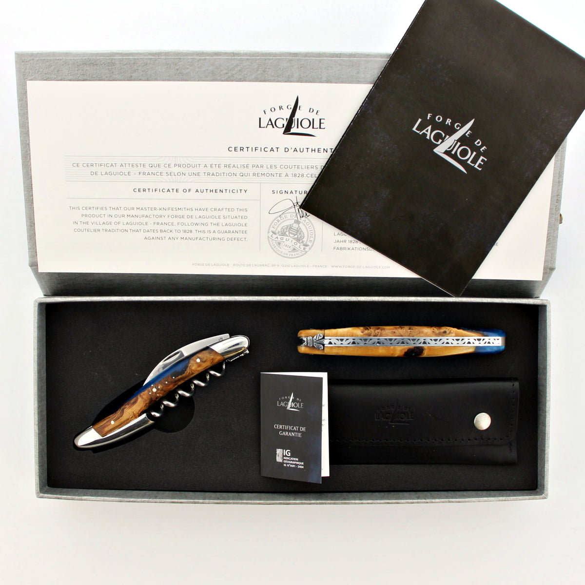 Forge de Laguiole Epicurean Duo - Blue Alchemy